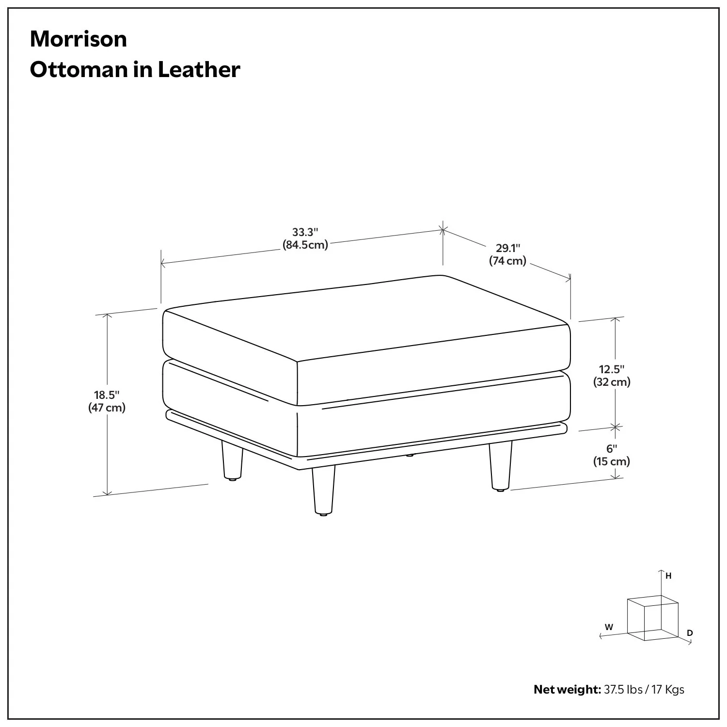 Morrison - Handcrafted Ottoman - Image 29