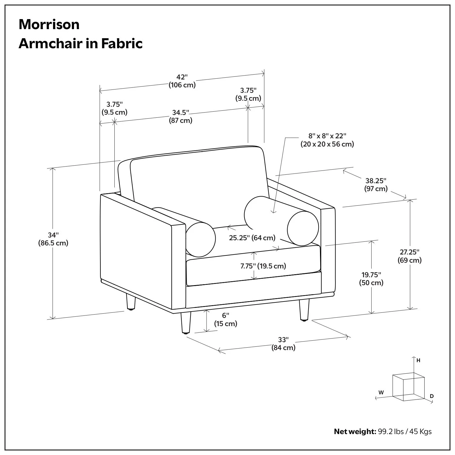 Morrison - Wide Arm Chair - Image 20