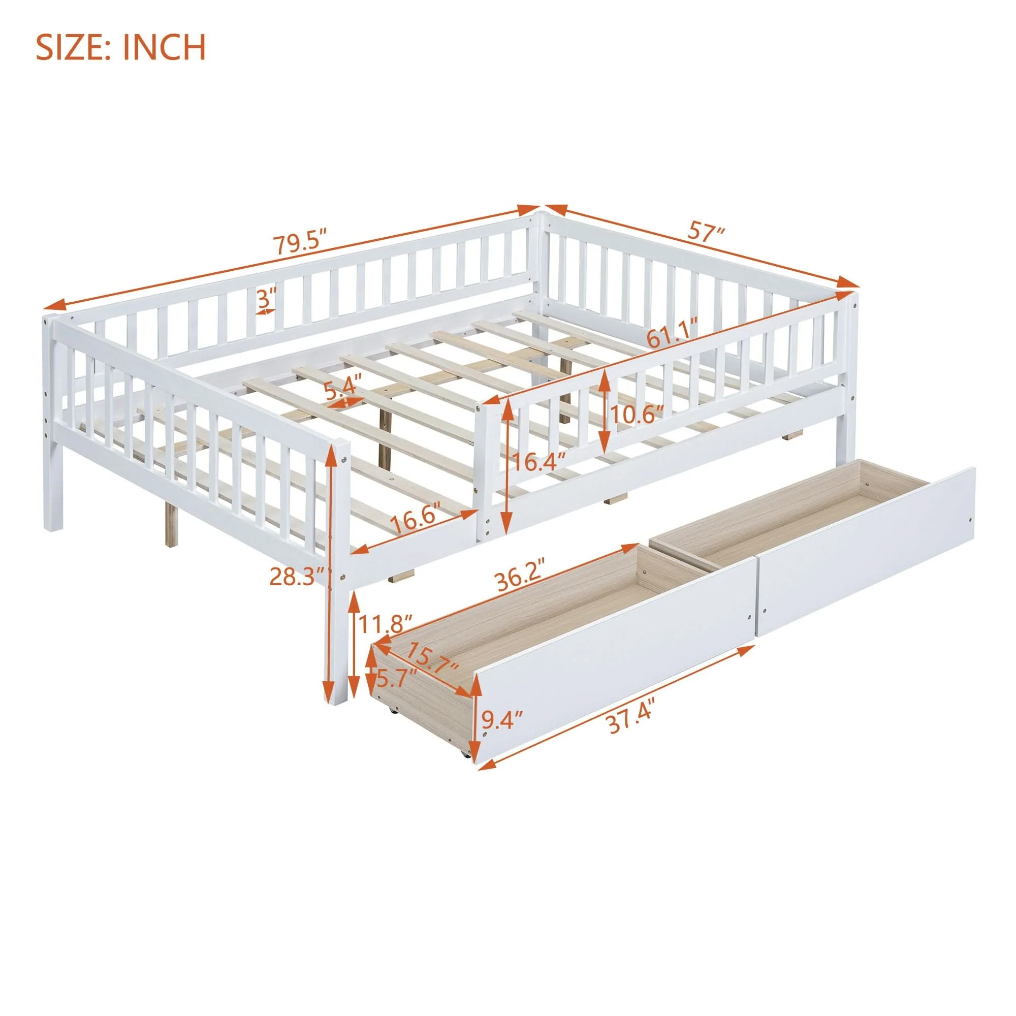 Multi Functional Wooden Daybed Bed - Image 58