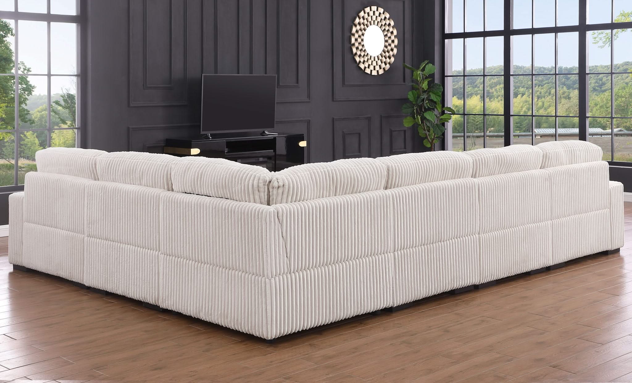 Nadine - Modular Corner Sectional Sofa With Left Facing Chaise - Image 3