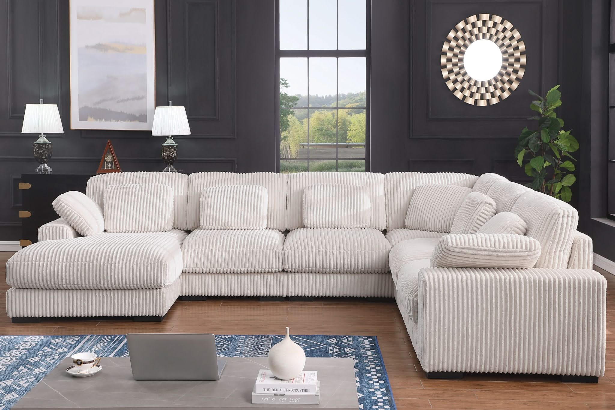 Nadine - Modular Corner Sectional Sofa With Left Facing Chaise - Image 4