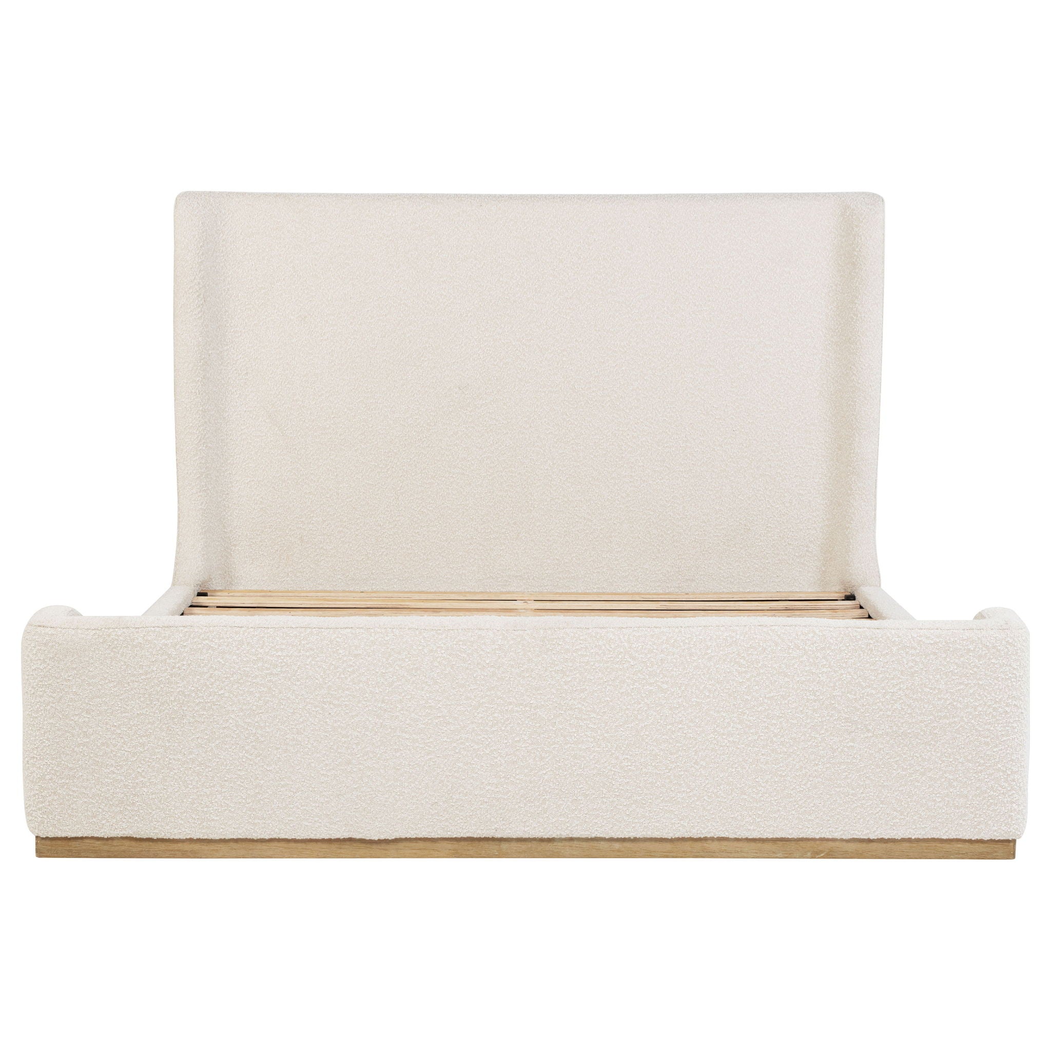 Nala Upholstered Eastern King Sleigh Bed Cream - Image 3