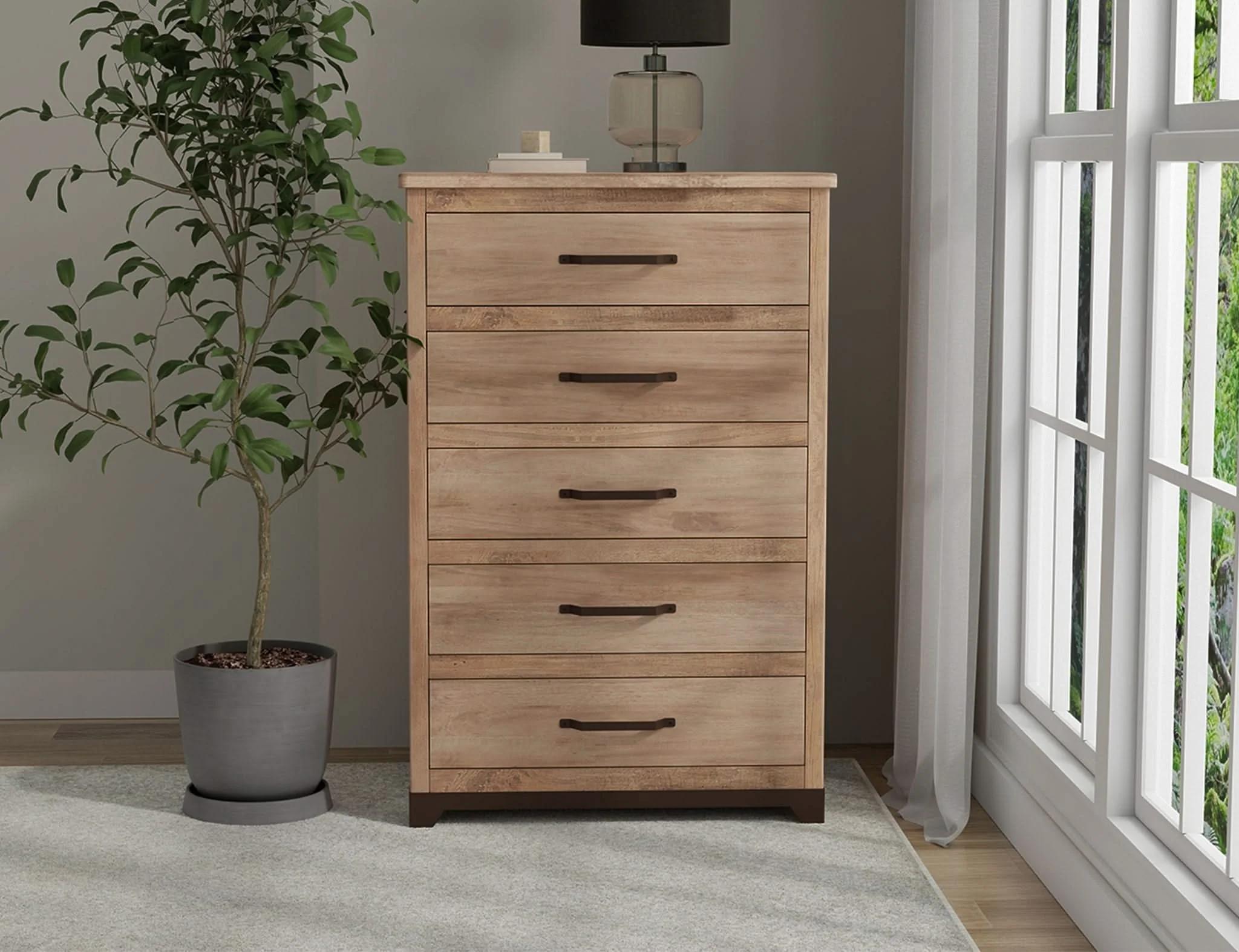 Natural Parota - Chest - Brown Cappuccino - Image 4