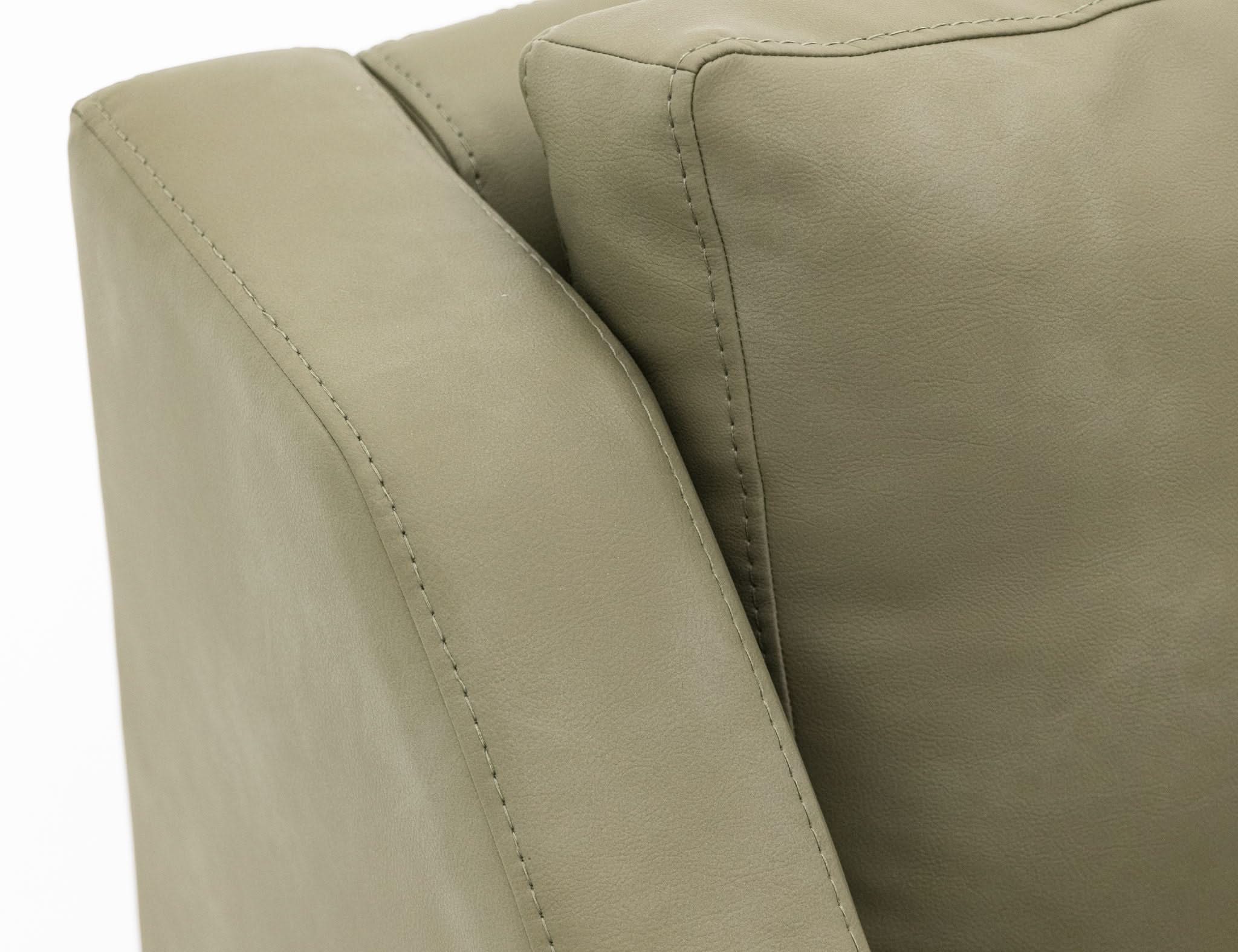 Natural Teca - Armchair - Olive Green - Image 2