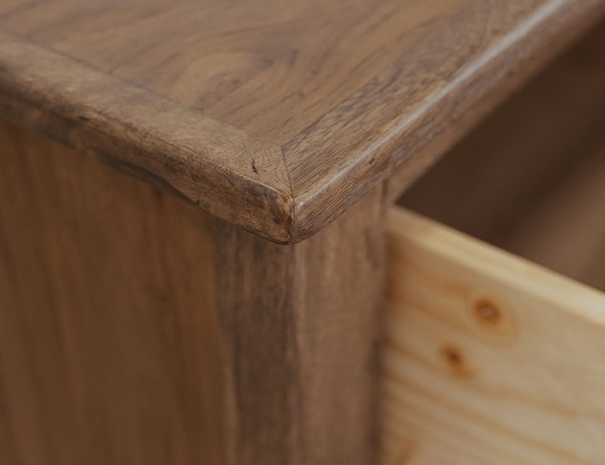 Natural Teca - Nightstand - Brown - Image 4