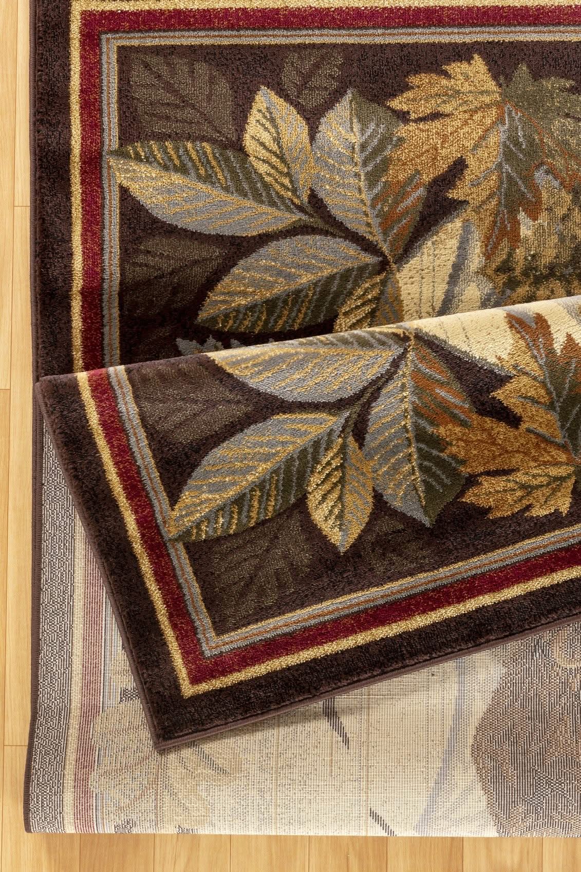Nature's Nest - 5'3" X 7'3" Lodge Area Rug - Multi, Brown - Image 2