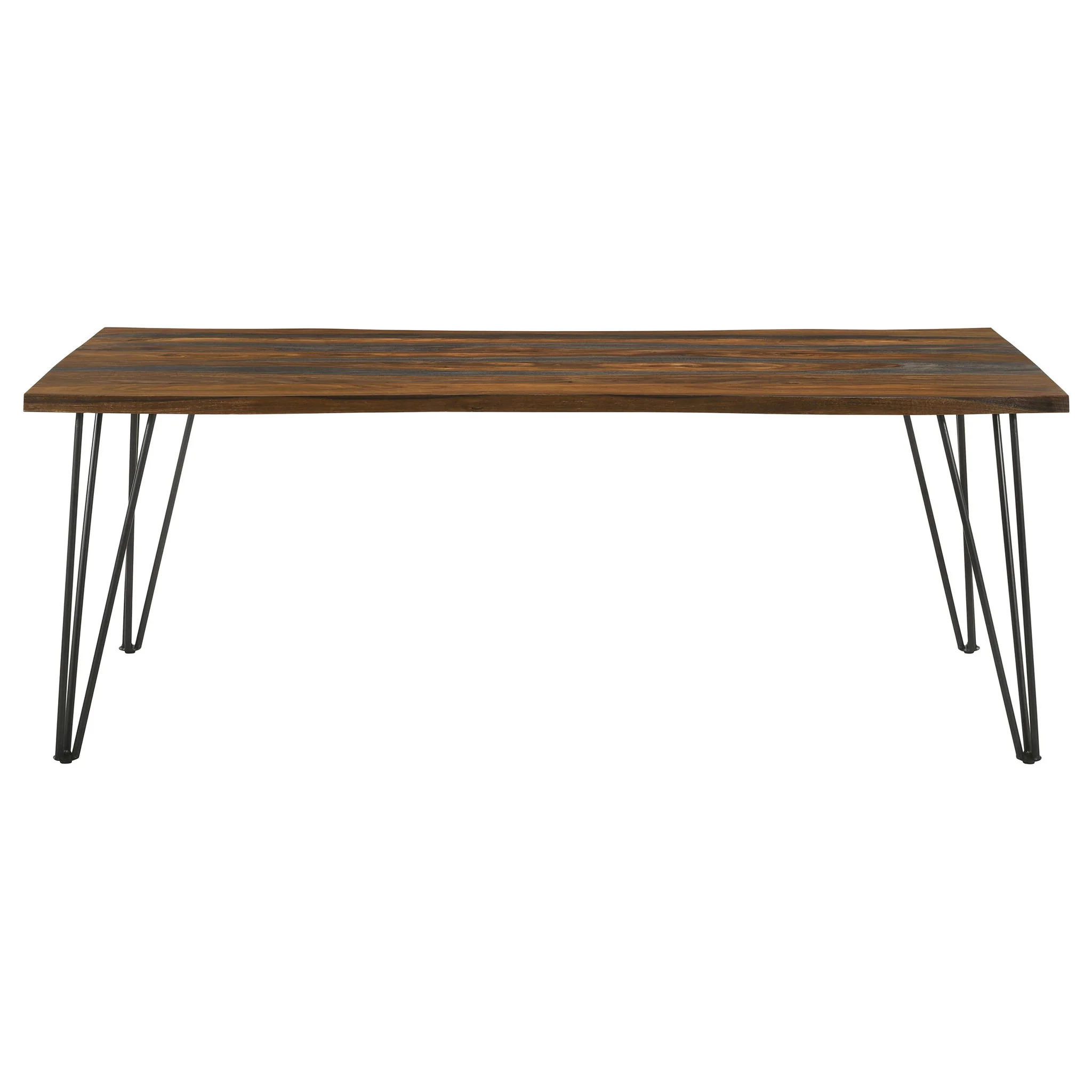 Neve 80-inch Live Edge Dining Table Grey Sheesham - Image 4