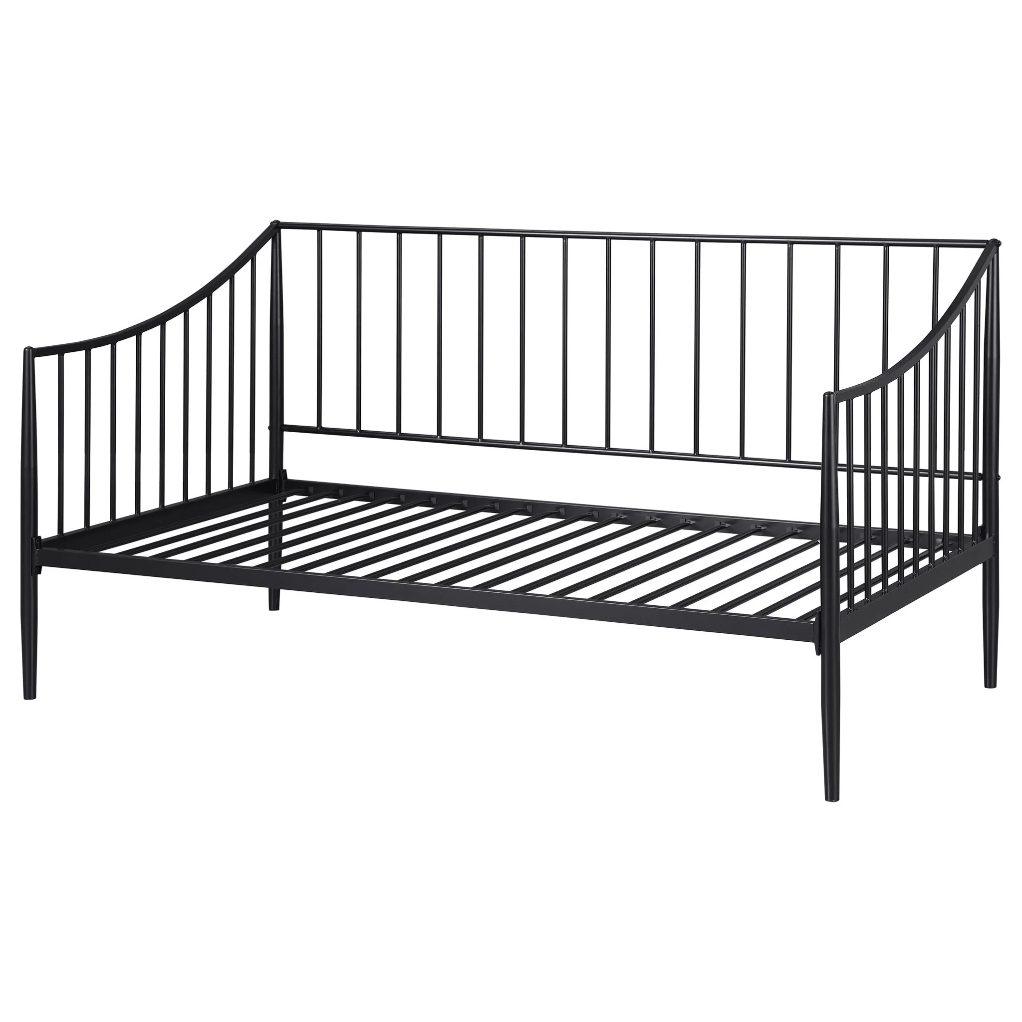 Newbury Metal Twin Daybed Bed Frame Matte Black - Image 4