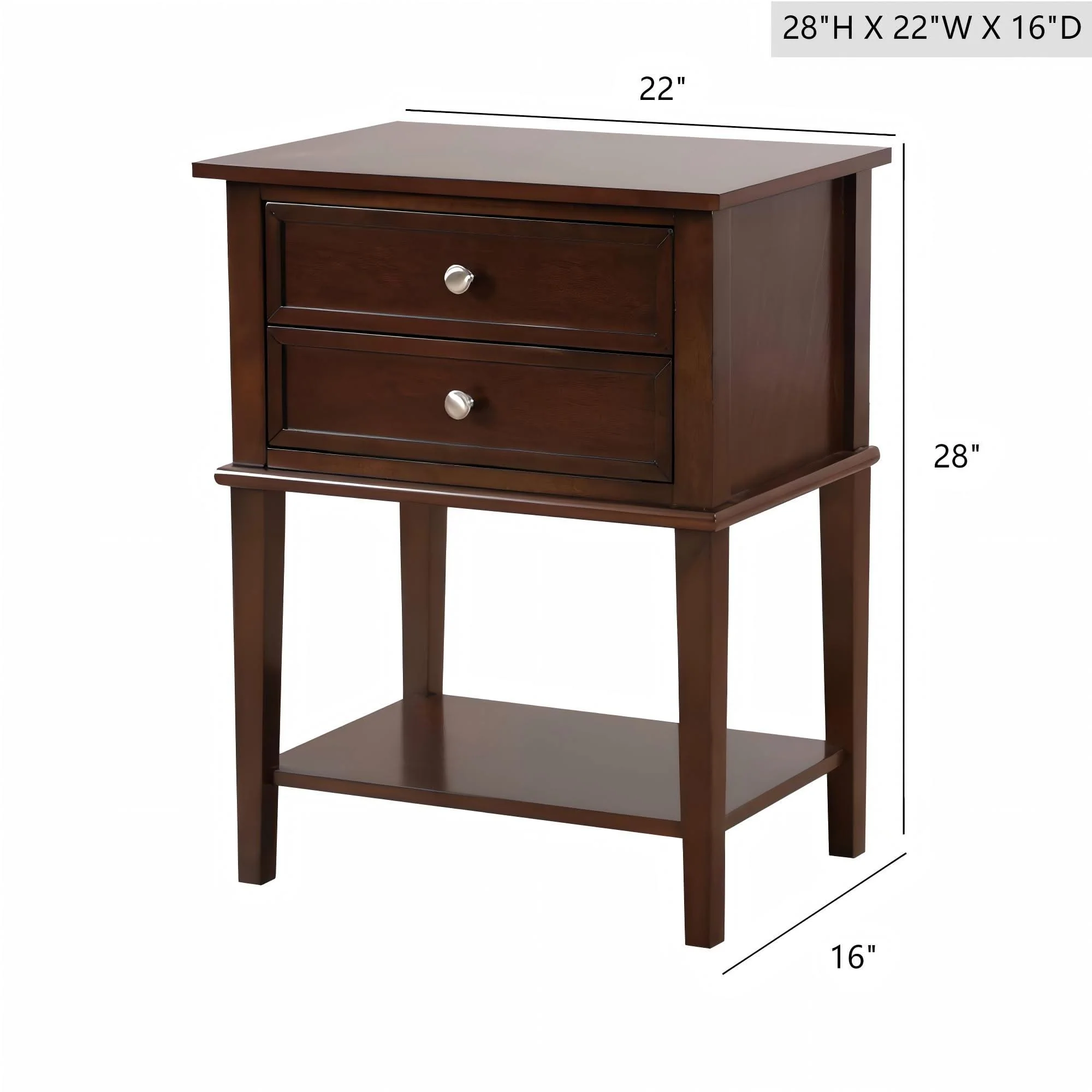 Newton - Nightstand - Cappuccino - Image 4