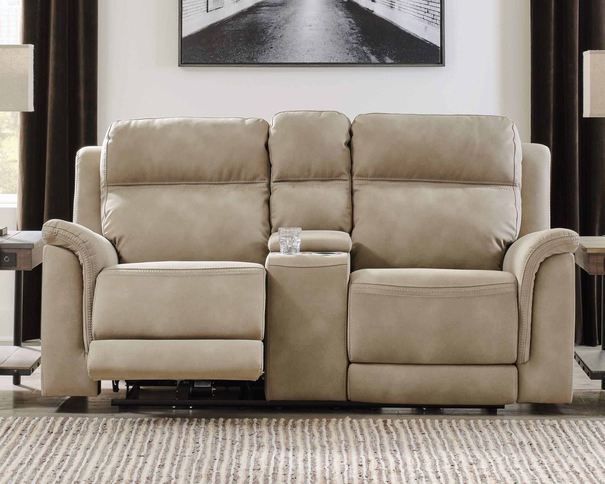 Next-Gen Durapella - Reclining Power Loveseat With Console - Image 7