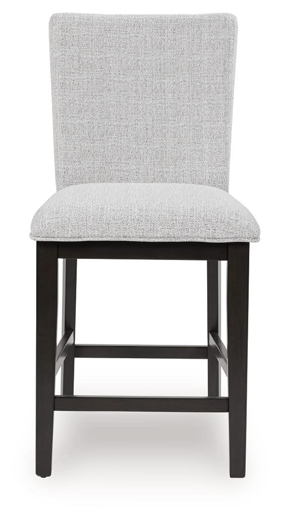 Neymorton - Upholstered Barstool (Set of 2) - Dark Grayish Brown - Image 2
