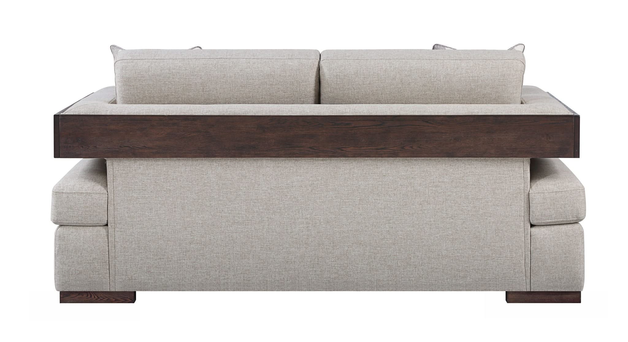 Niamey - Loveseat With 2 Toss Pillows - Walnut - Image 2