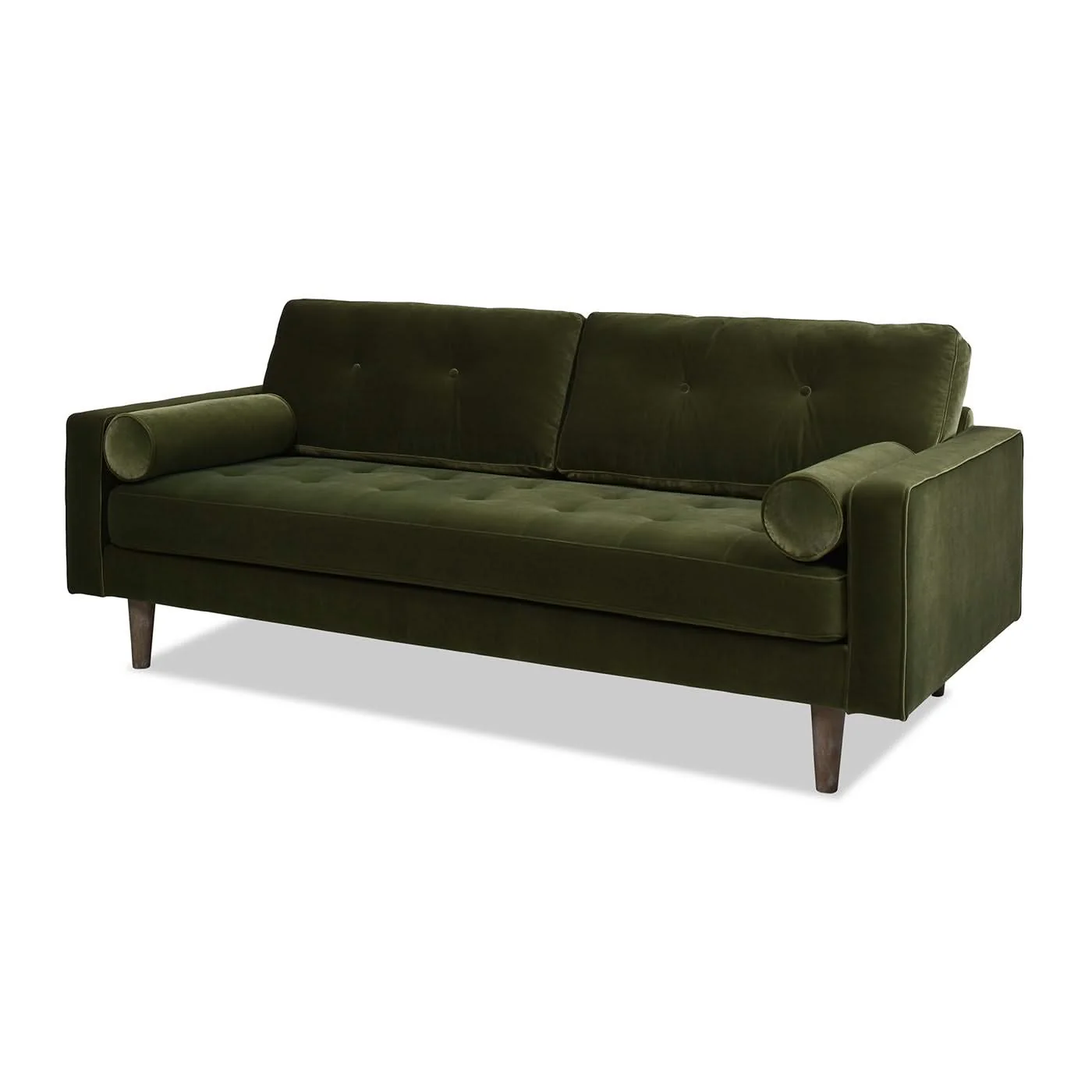 Nicholas - Mid-Century Modern Sofa - Olive Green - Image 3