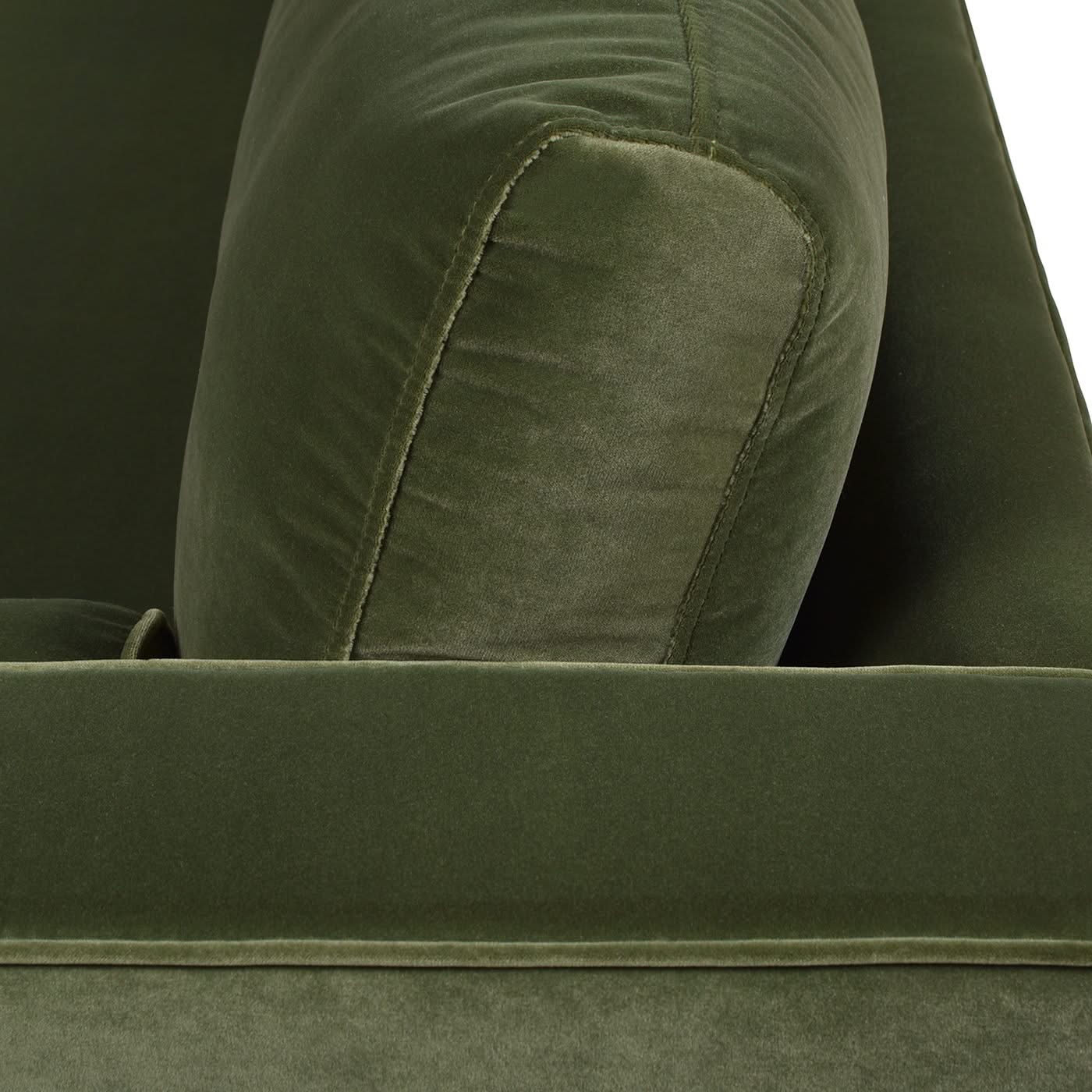 Nicholi - Mid-Century Modern Sofa - Olive Green - Image 2