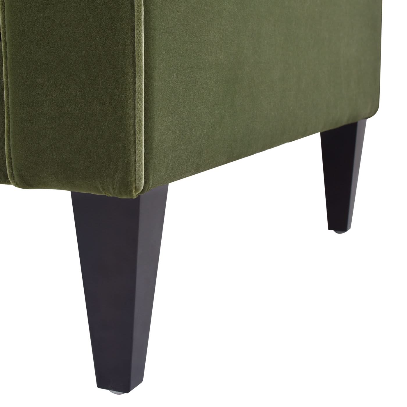 Nicholi - Mid-Century Modern Sofa - Olive Green - Image 3