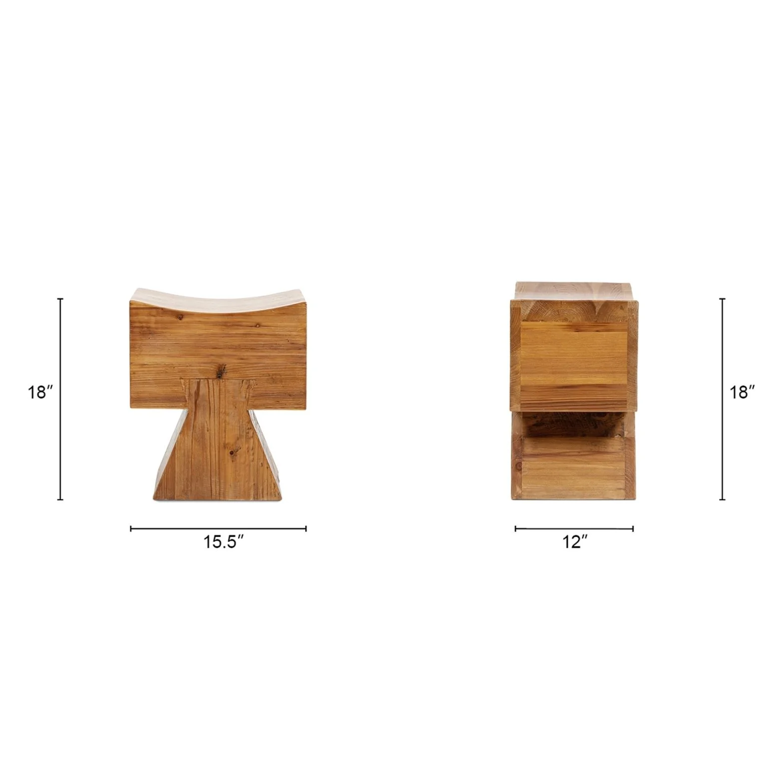 Nico - Stool Ottoman - Brown - Image 2