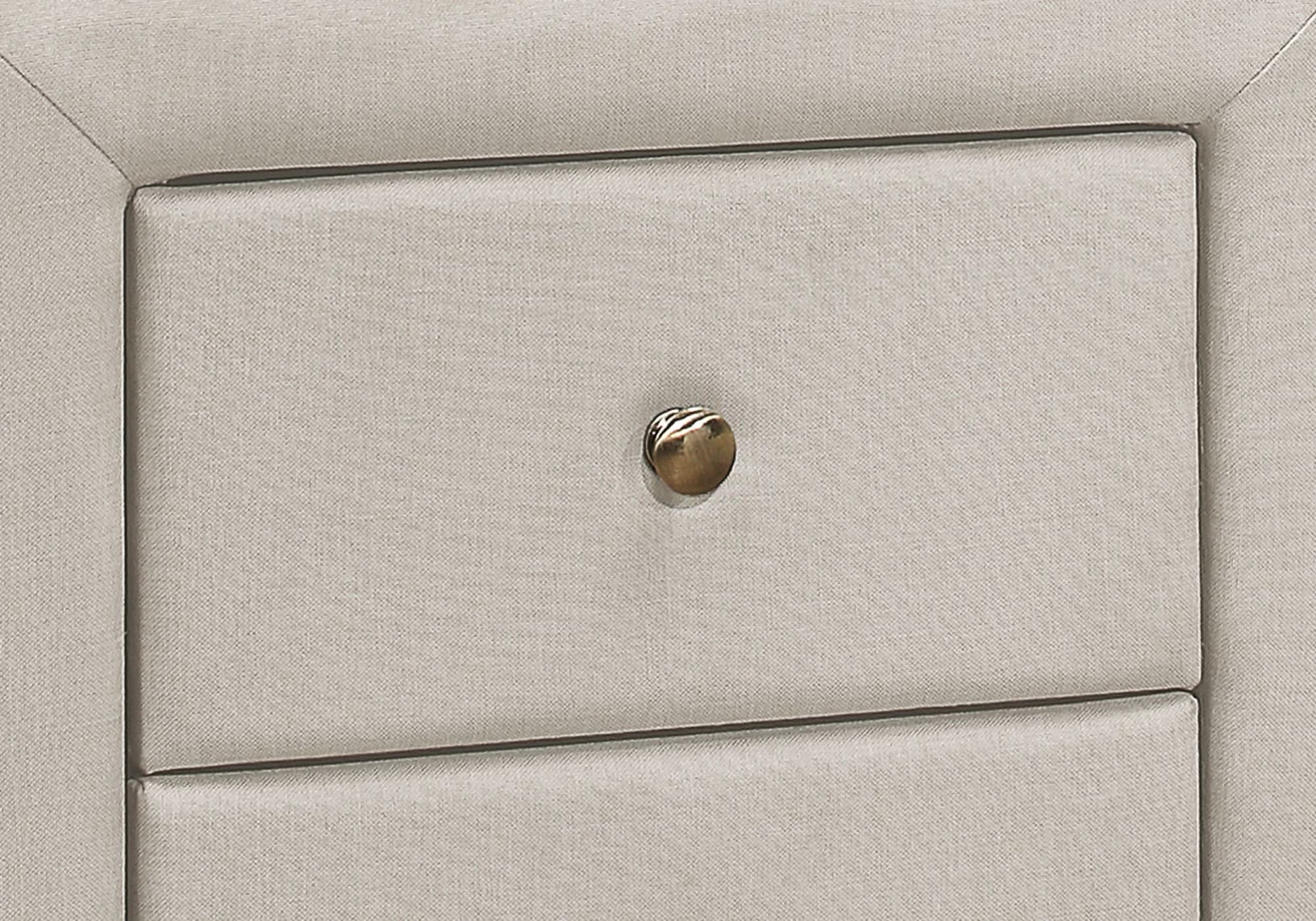 Nightstand, Storage Drawer Versatile Use, Upholstered, Transitional - Image 19