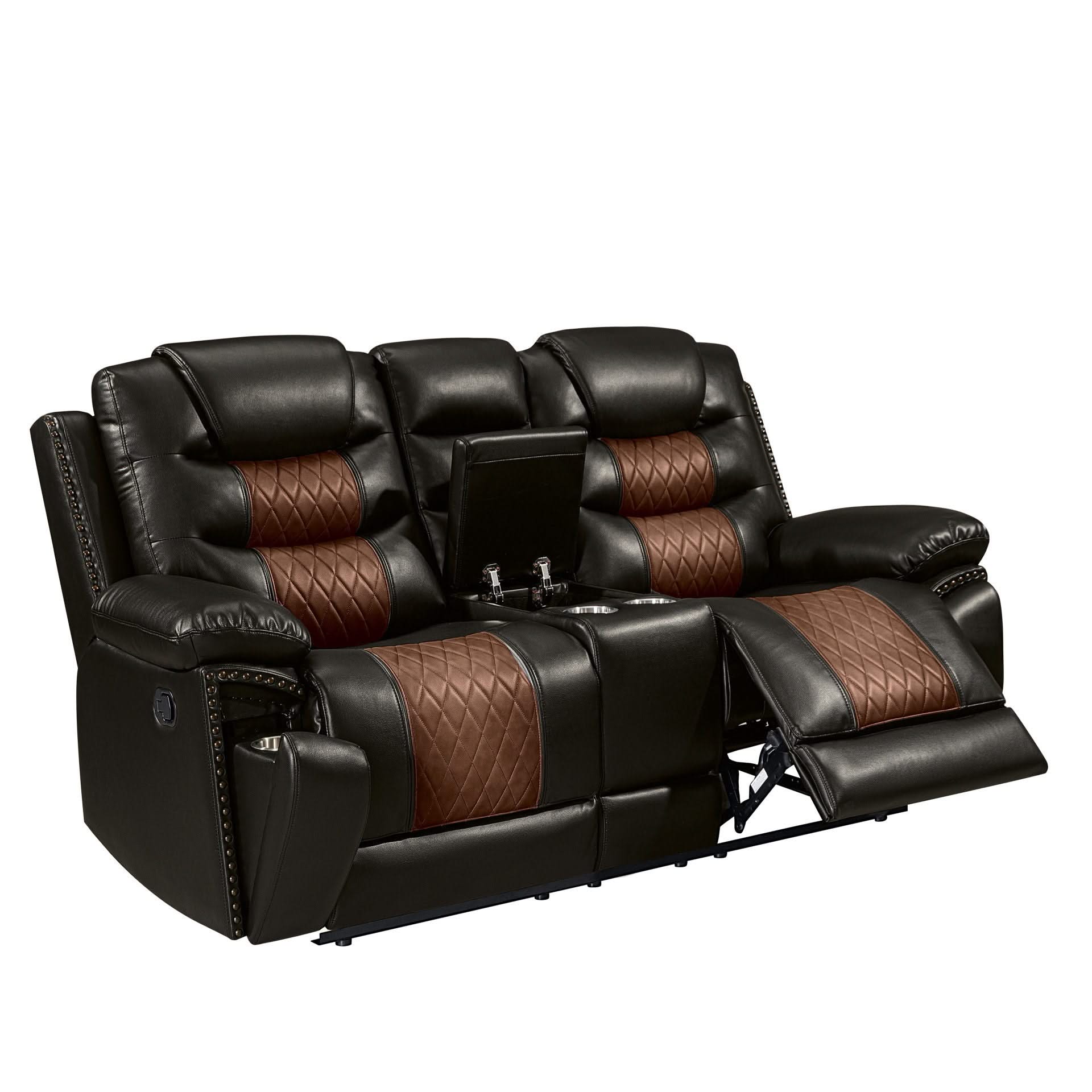 Nikko - Console Loveseat With Dual Recliners - Image 7