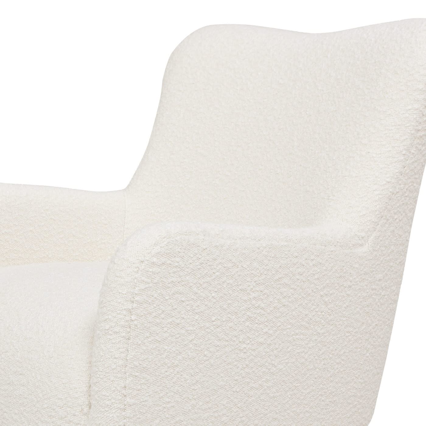 Nimbus - Curved Accent Chair - Ivory White - Image 3