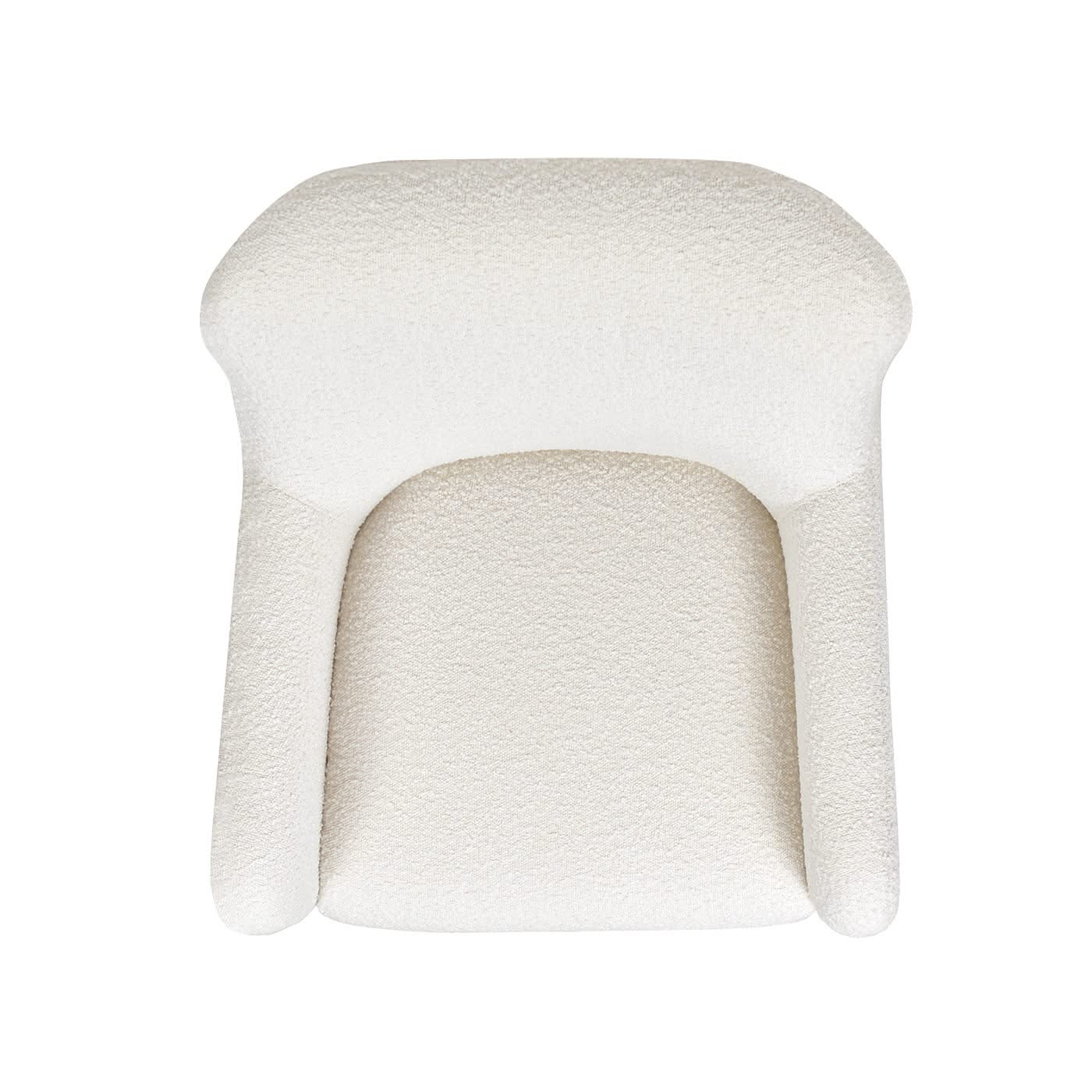Nimbus - Curved Accent Chair - Ivory White - Image 4