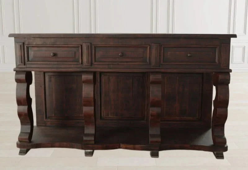 NO CARVED LEG CONSOLE