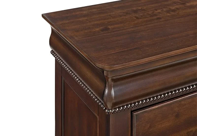 Northridge Cherry 5-Drawer Chest with Classic Molded Detailing - Image 3
