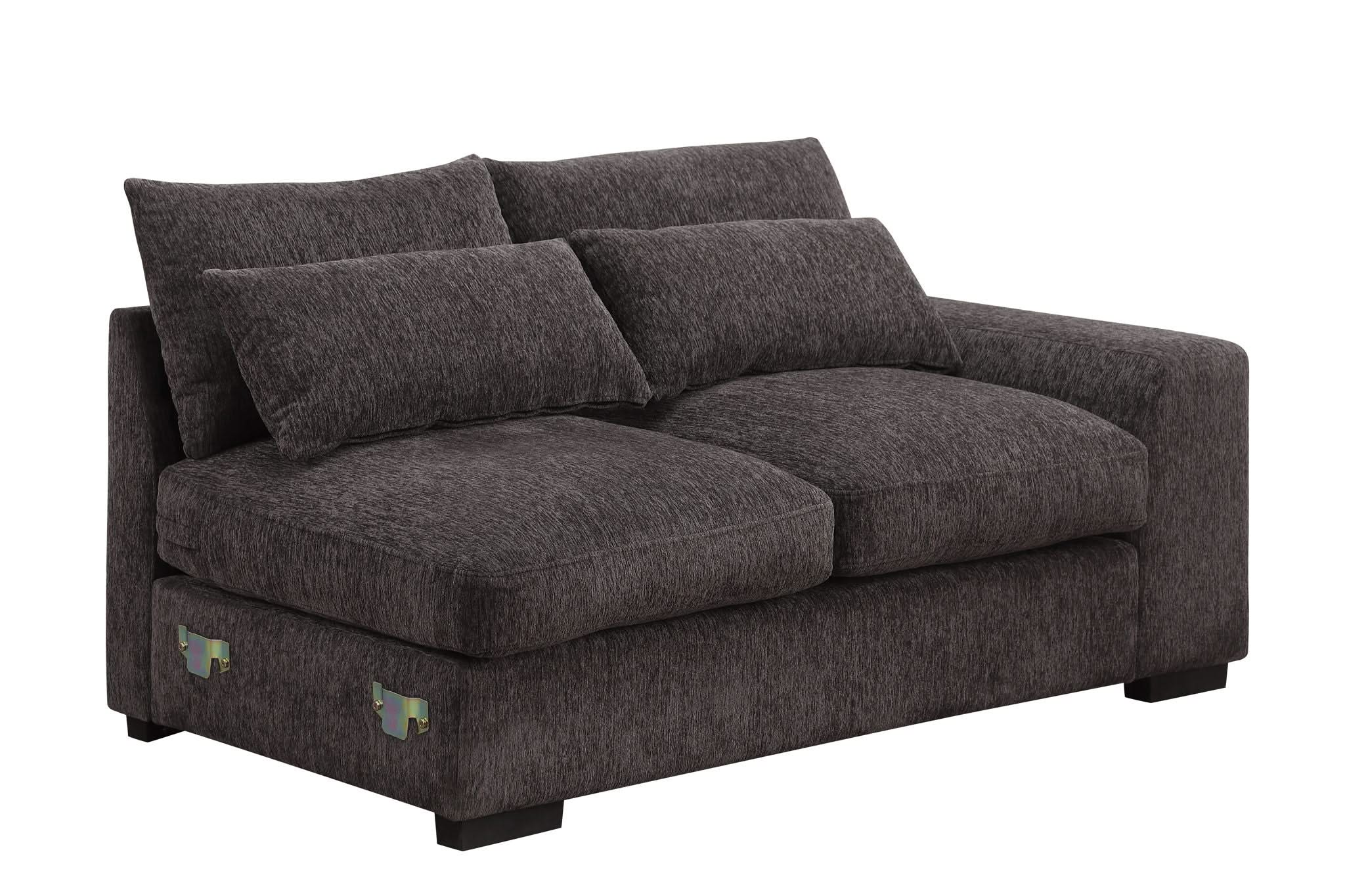 Nyeisha - Piece Upholstered Sofa & Chaise - Coffee - Image 3