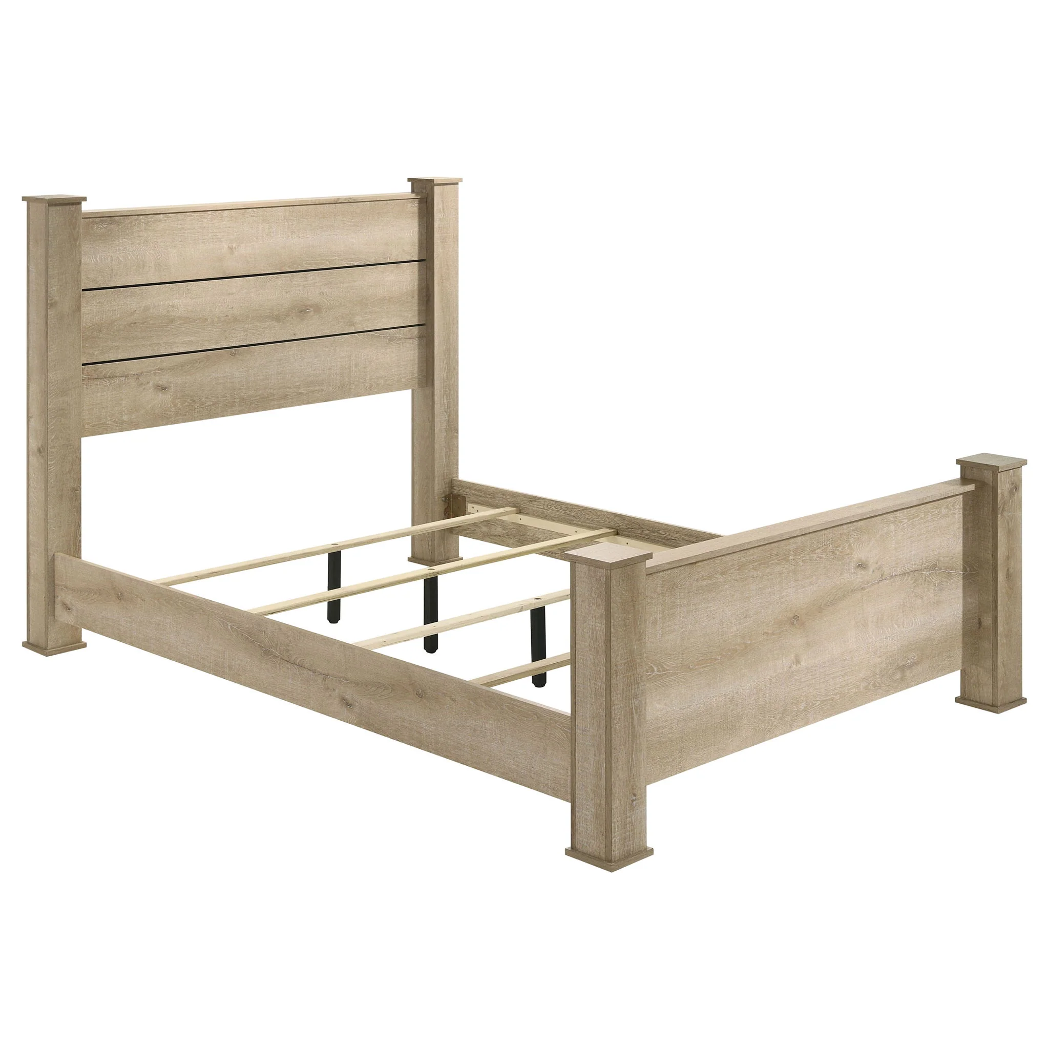 Oakglen 5-piece Eastern King Bedroom Set Weathered Oak - Image 4