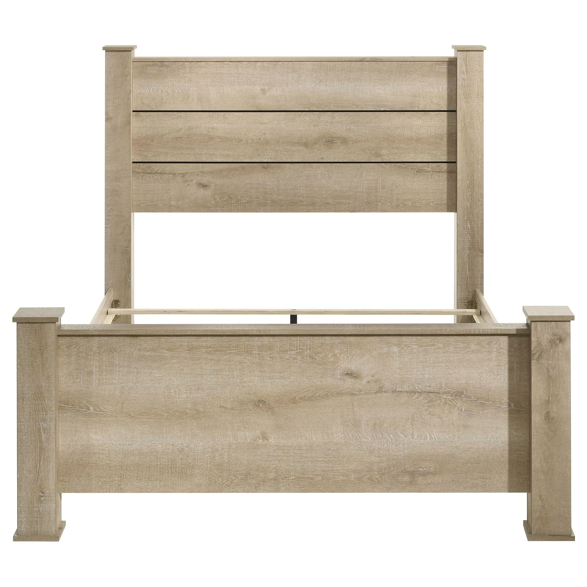 Oakglen 55-inch Queen Panel Bed Weathered Oak - Image 2