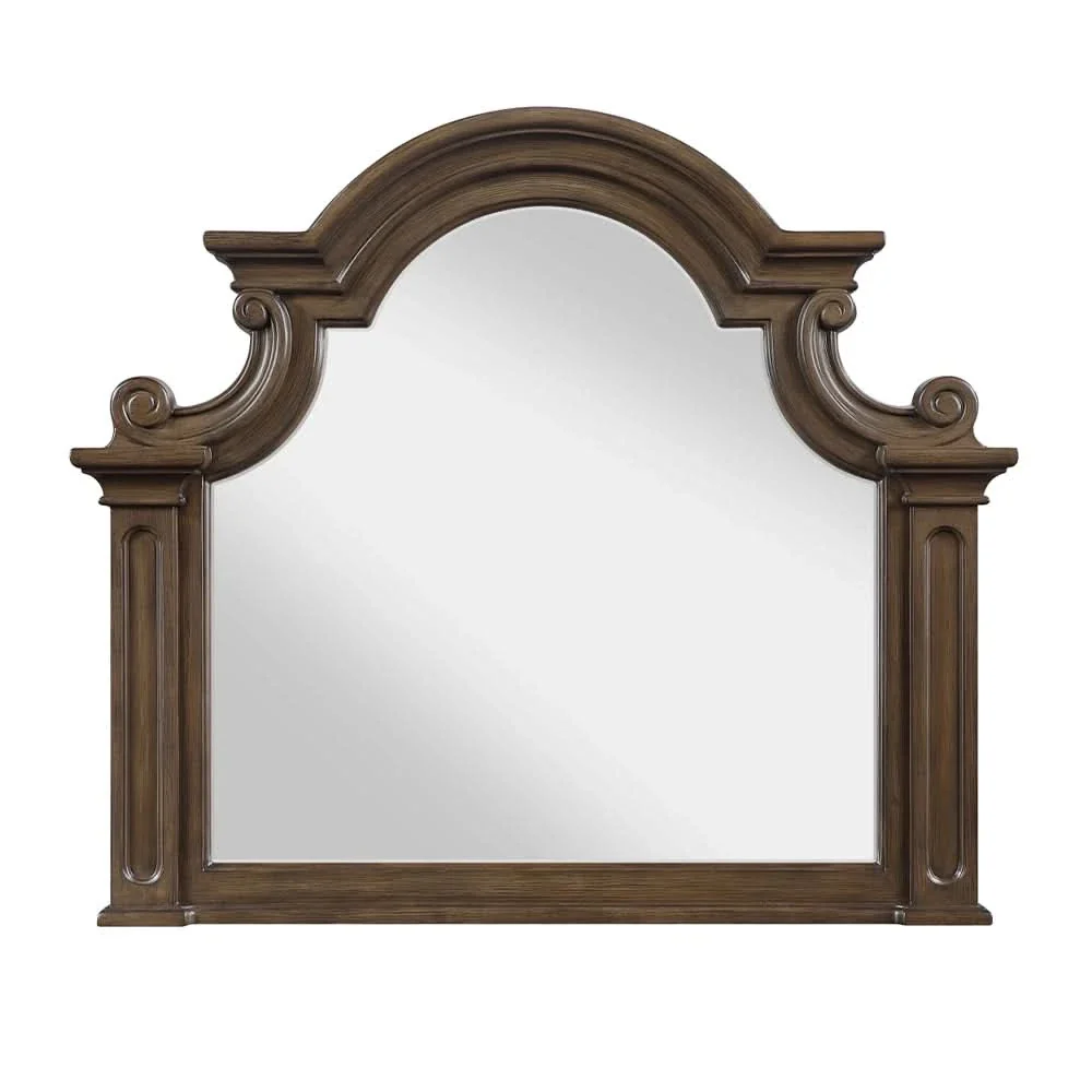 Oakland Traditional 5PC Bedroom Set with Tufted Mansion Headboard and Ornate Details - Image 14