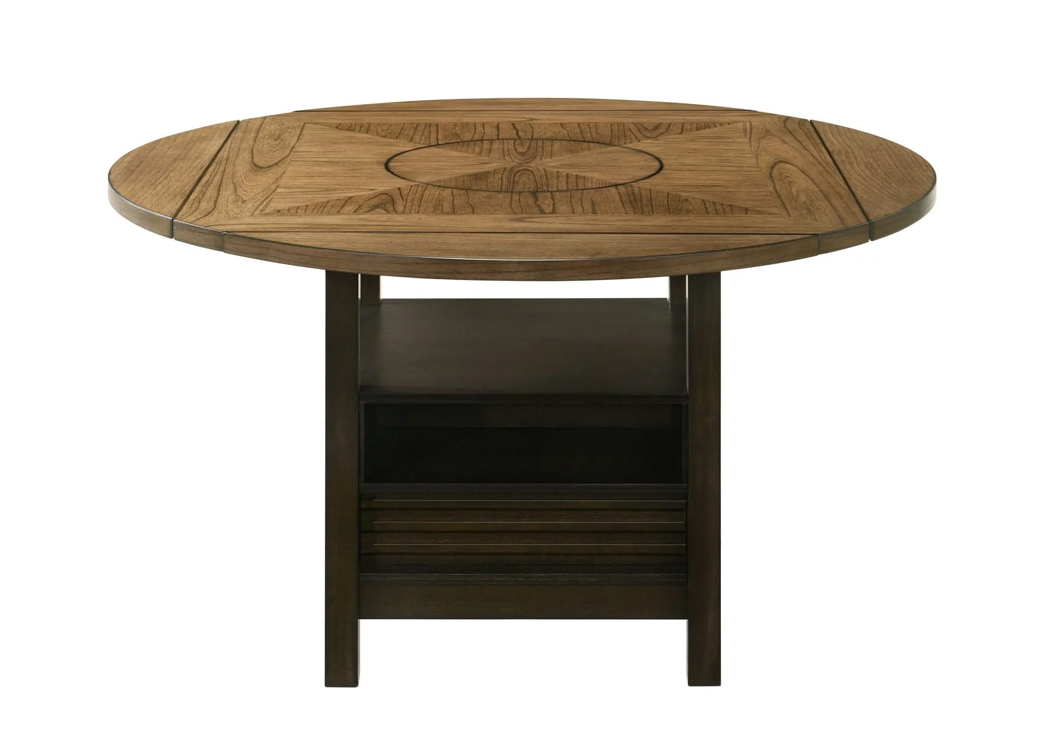 Oakly - Counter Height Table - Charcoal / Light Brown - Image 2