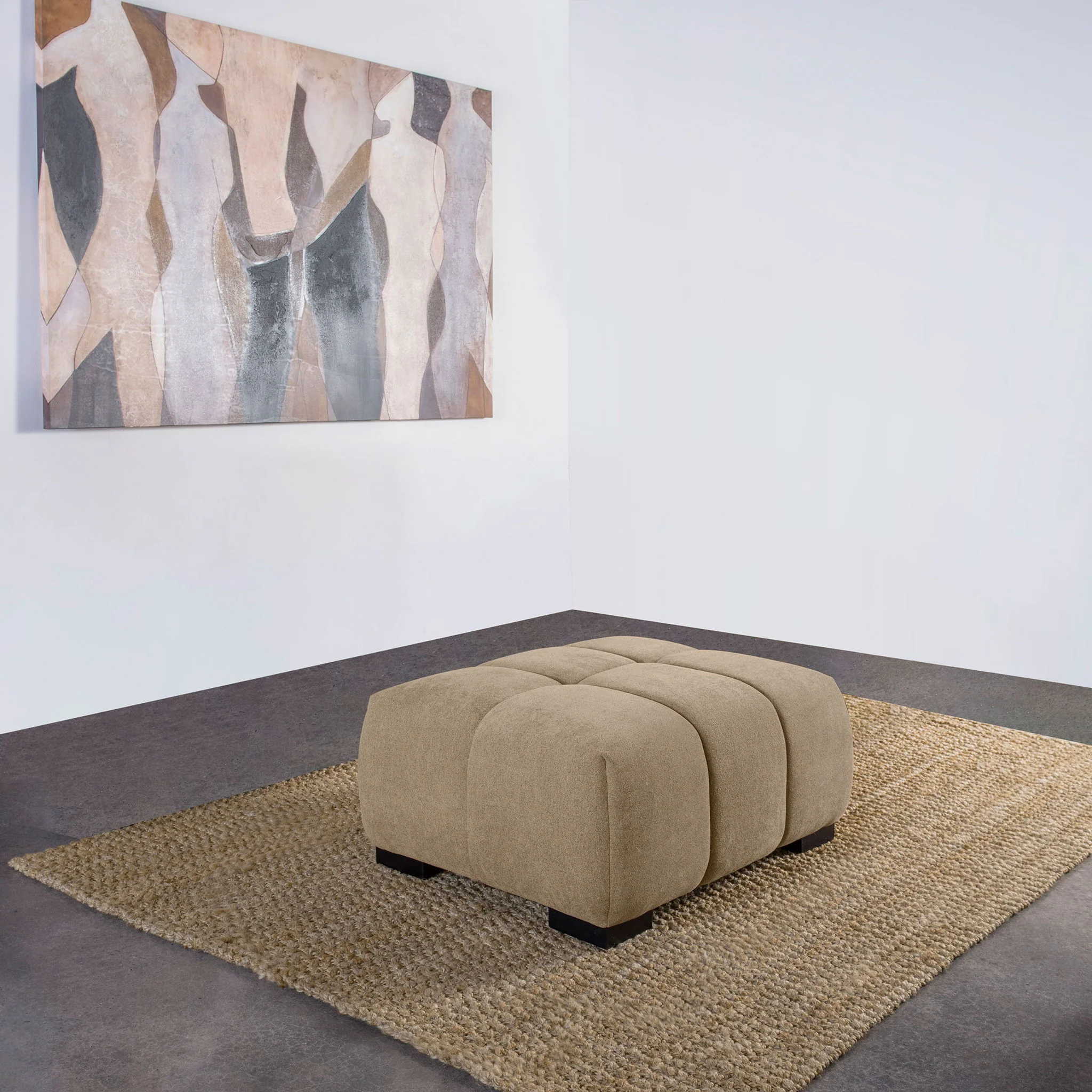 Octavia Upholstered Rectangular Ottoman Camel - Image 4