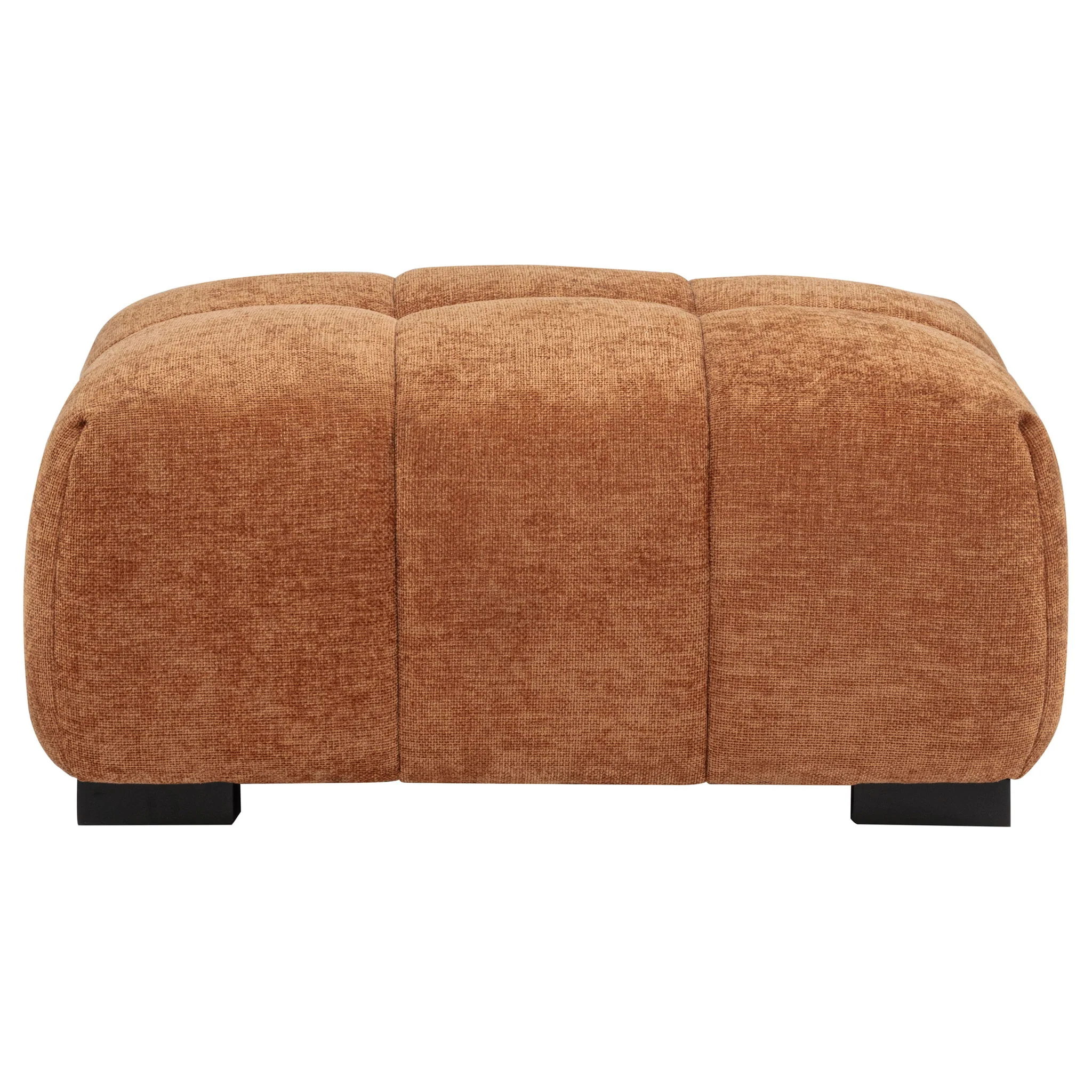 Octavia Upholstered Rectangular Ottoman Orange - Image 2