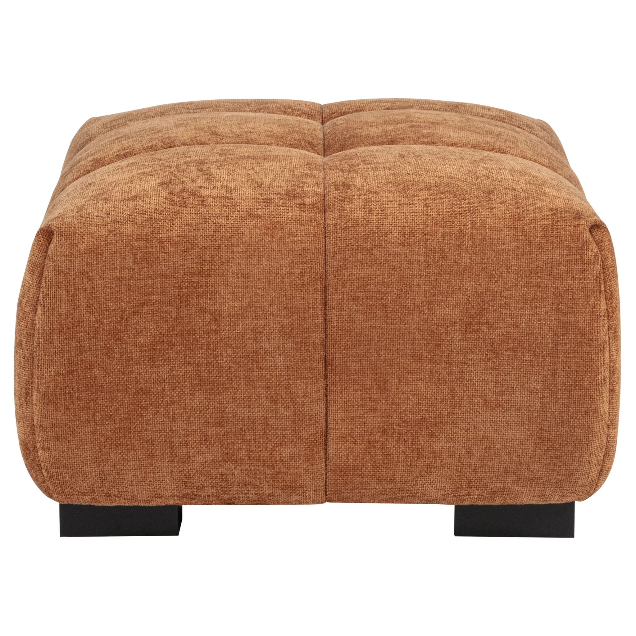 Octavia Upholstered Rectangular Ottoman Orange - Image 4