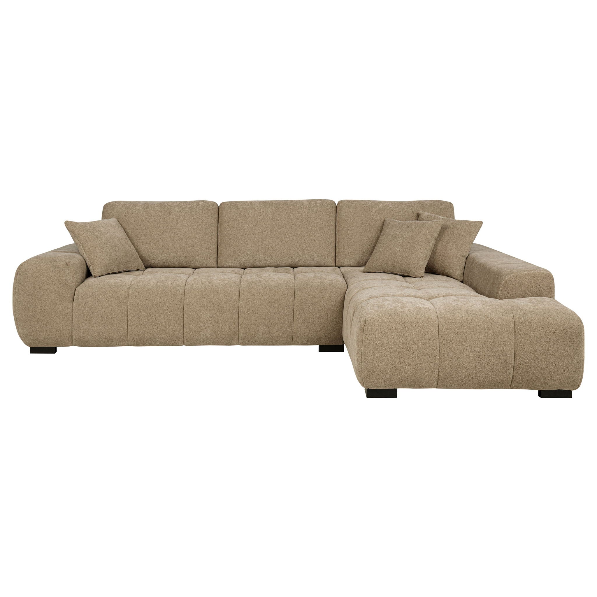 Octavia Upholstered Sectional Chaise Sofa Camel - Image 2