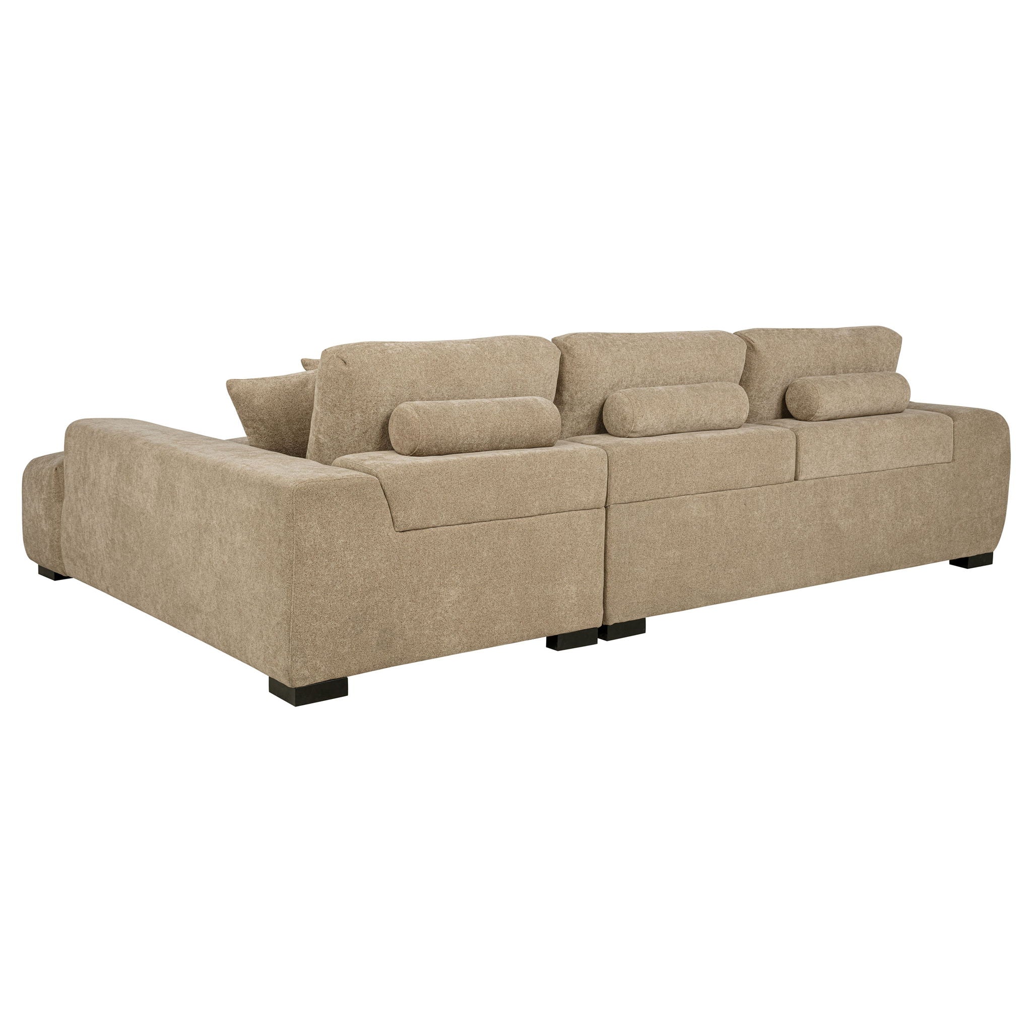Octavia Upholstered Sectional Chaise Sofa Camel - Image 3