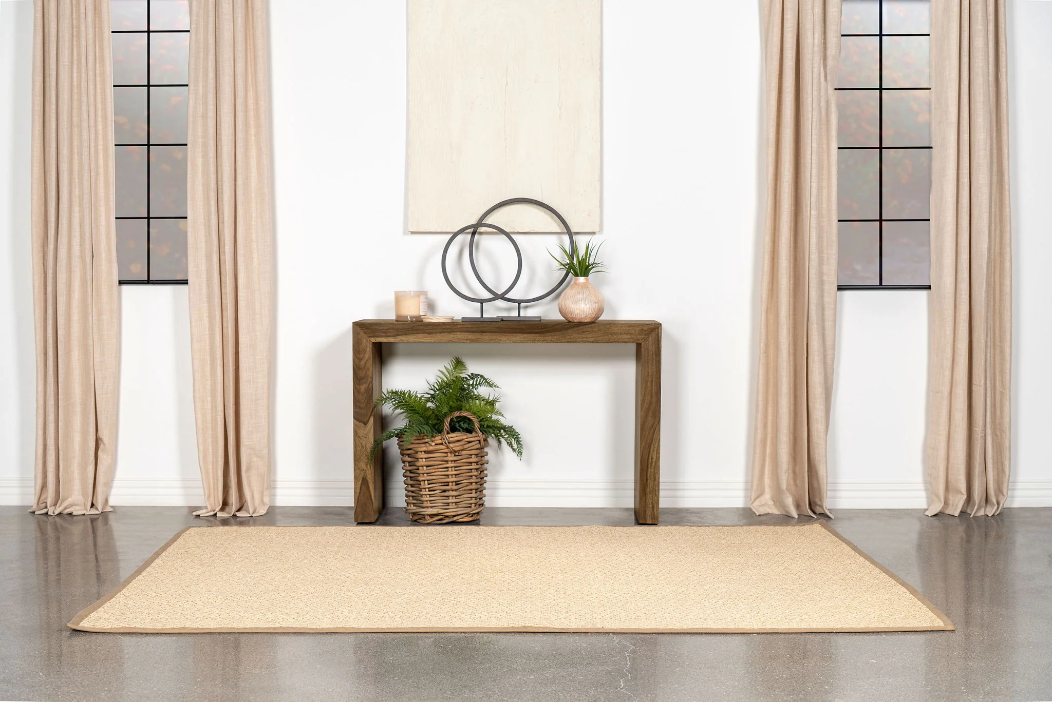 Odilia Rectangular Solid Wood Entryway Console Table Auburn - Image 3