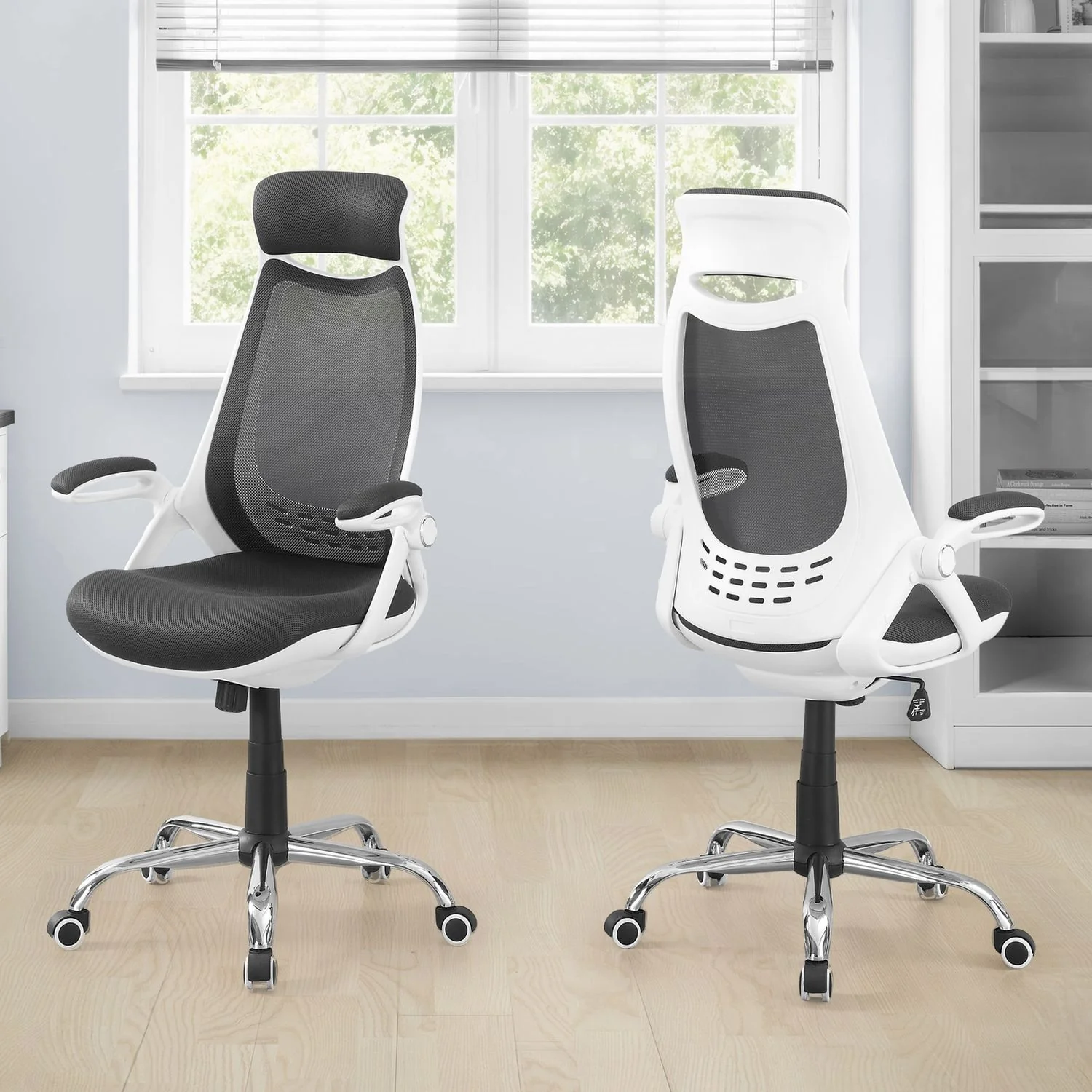 Office Chair, Adjustable Height, Swivel, Ergonomic, Armrests, Contemporary & Modern - Image 9