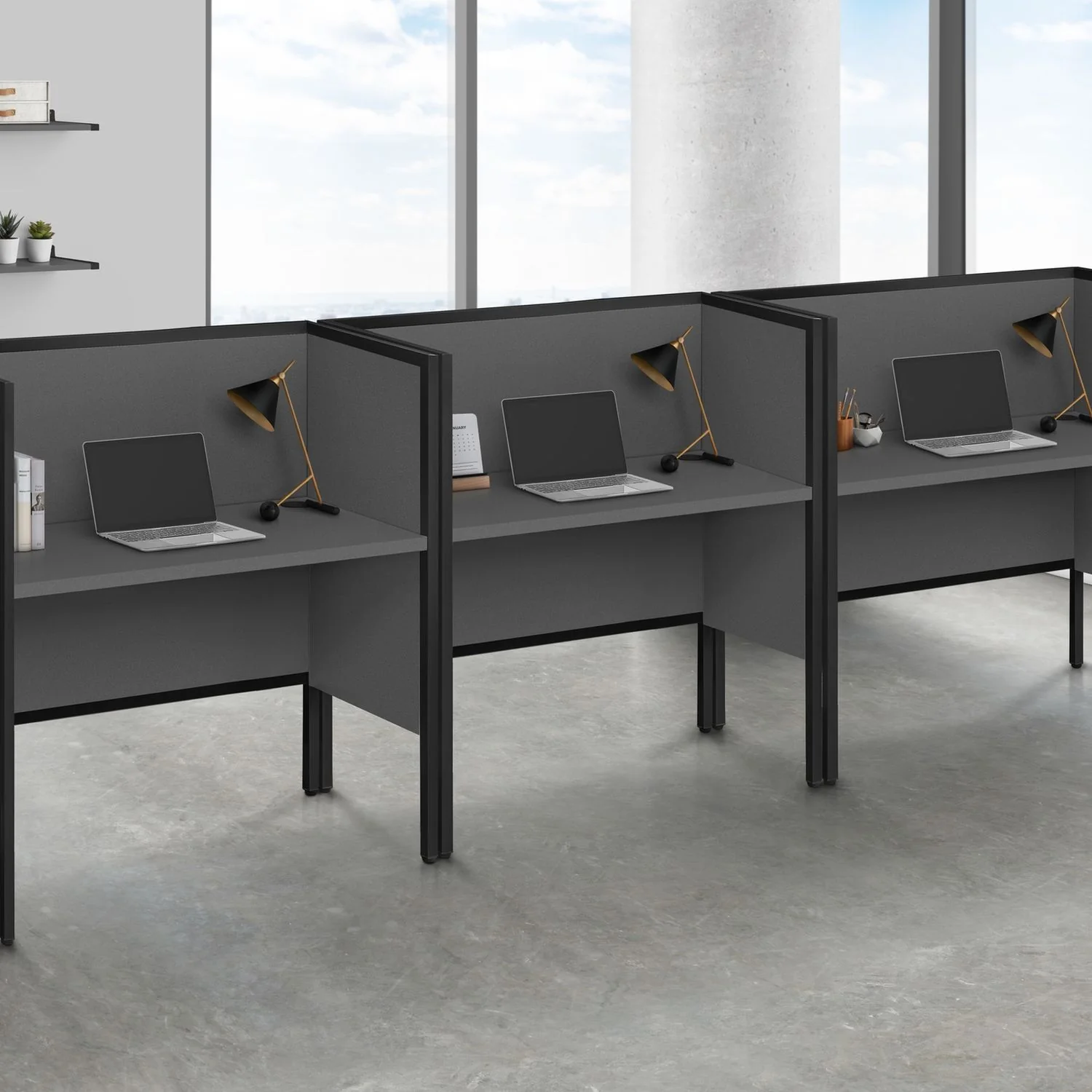 Office Cubicle, Desk, Commercial Grade, Contemporary & Modern - Image 7
