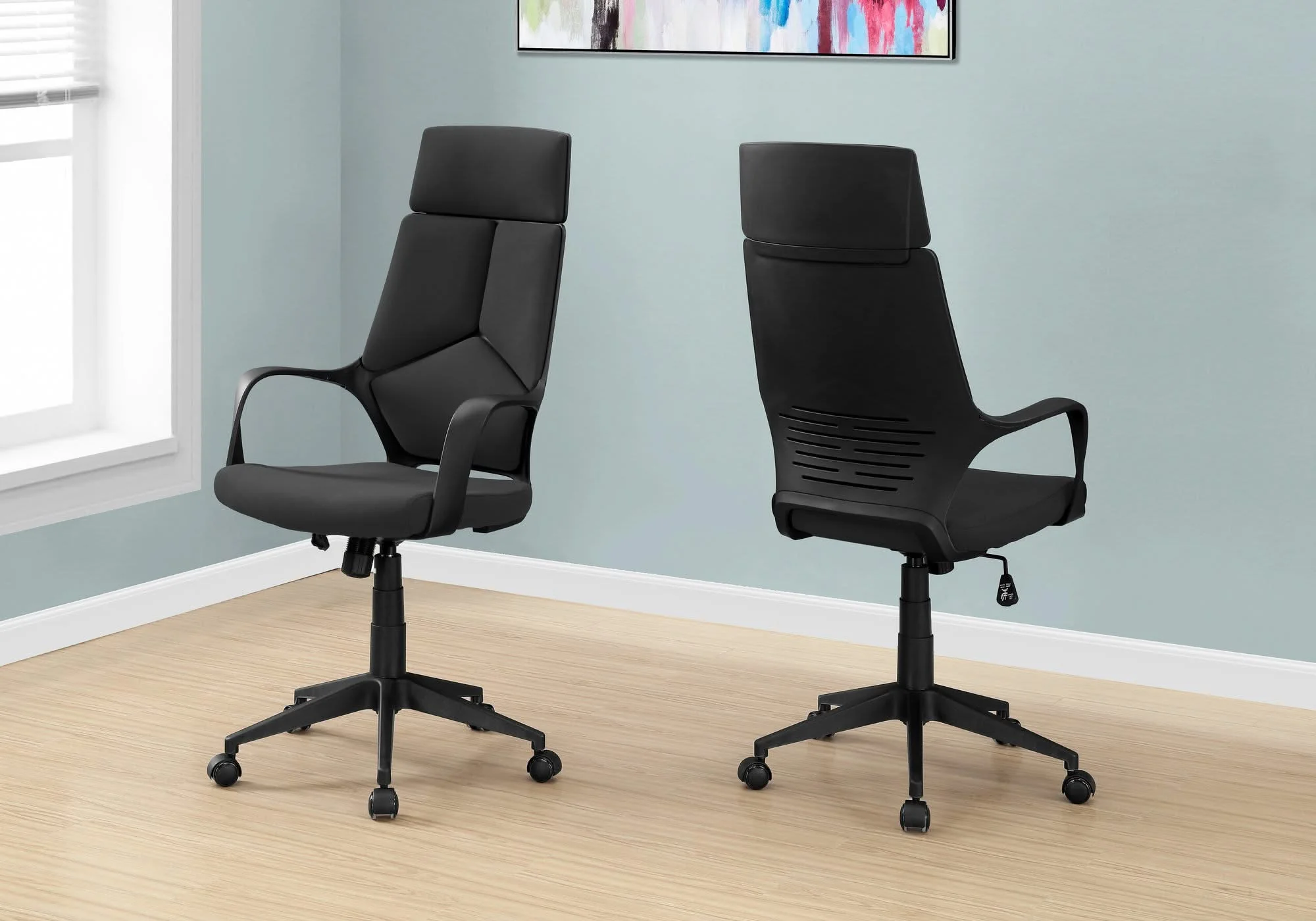 Office Swivel Chair, Adjustable Height, Ergonomic, Armrests, Contemporary & Modern - Image 8