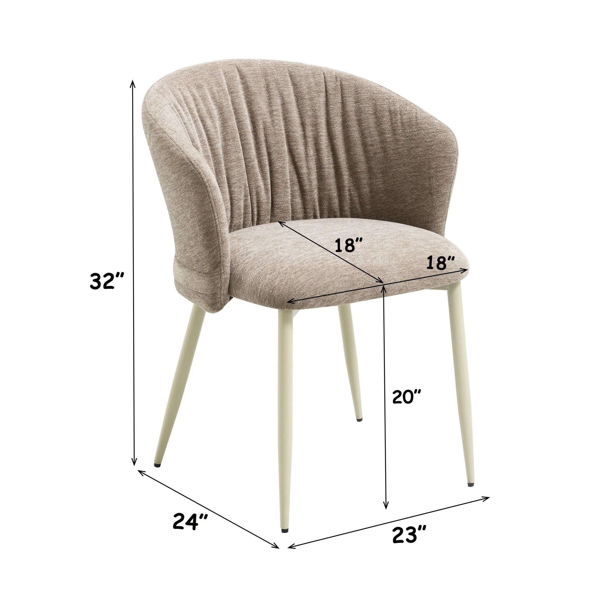 Ogin - Arm Chair (Set of 2) - Beige / Natural - Image 2