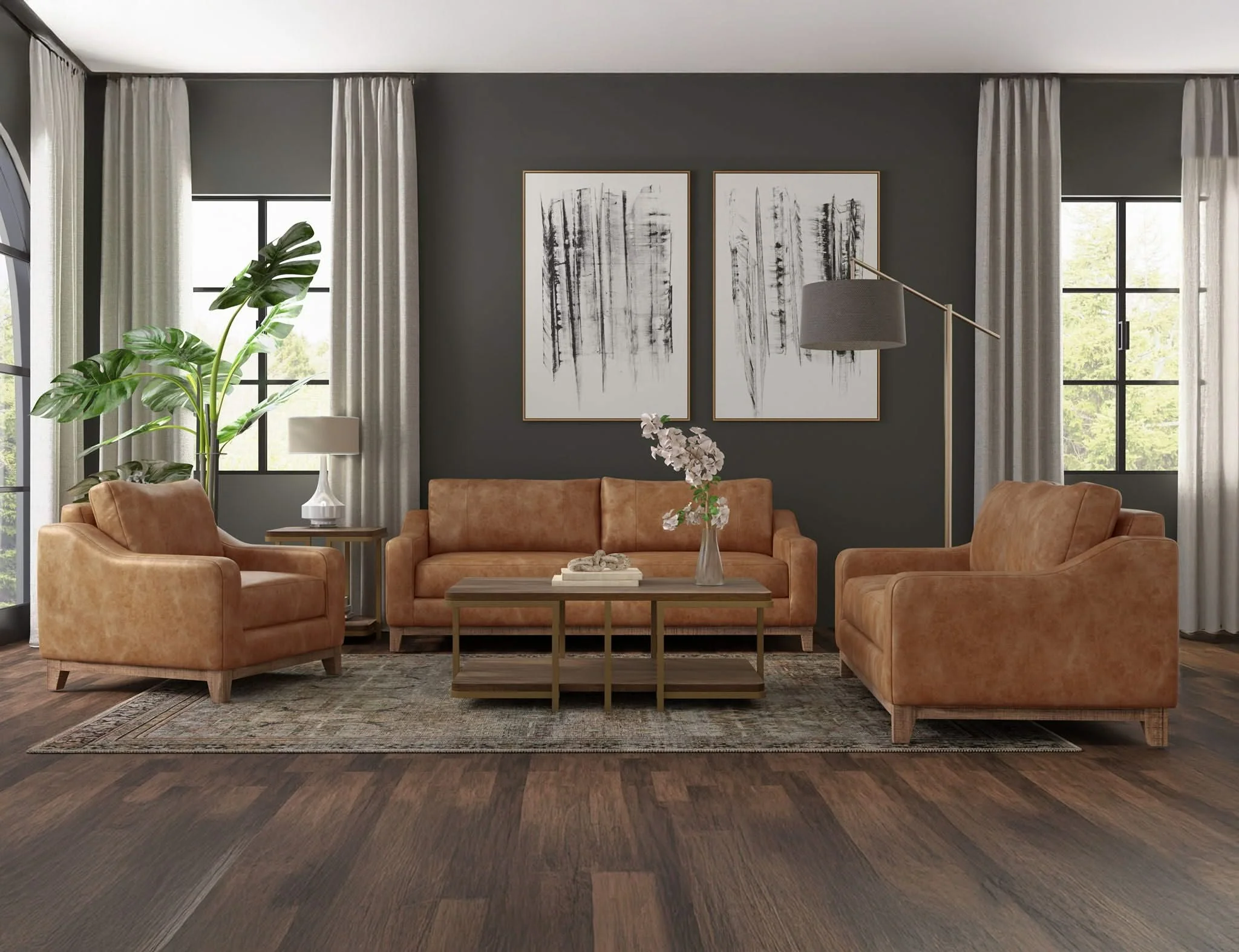 Olivo - Arm Chair - Caramel Color - Image 4