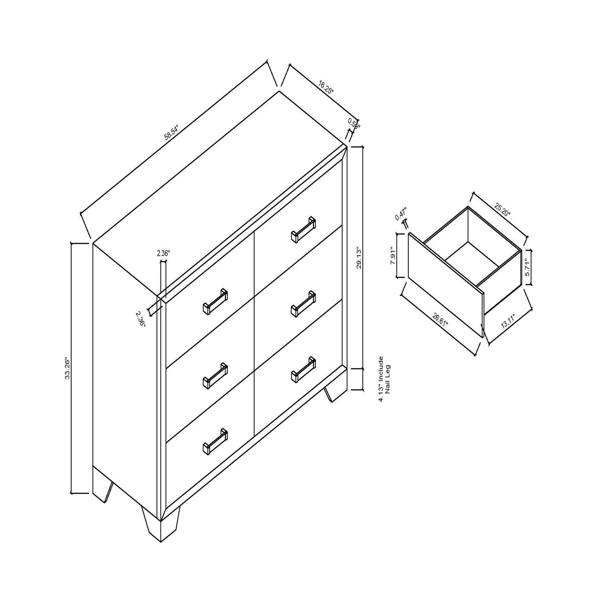 Omoda - Dresser - White - Image 2
