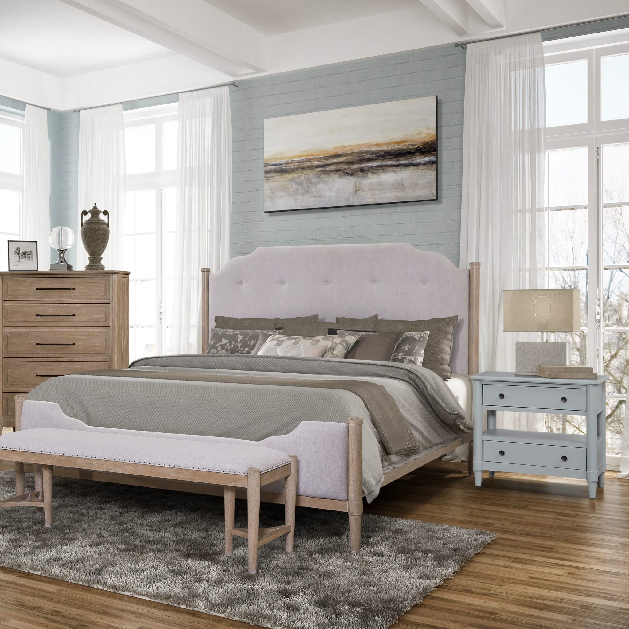 Open Nightstand With 2 Drawers - Image 12