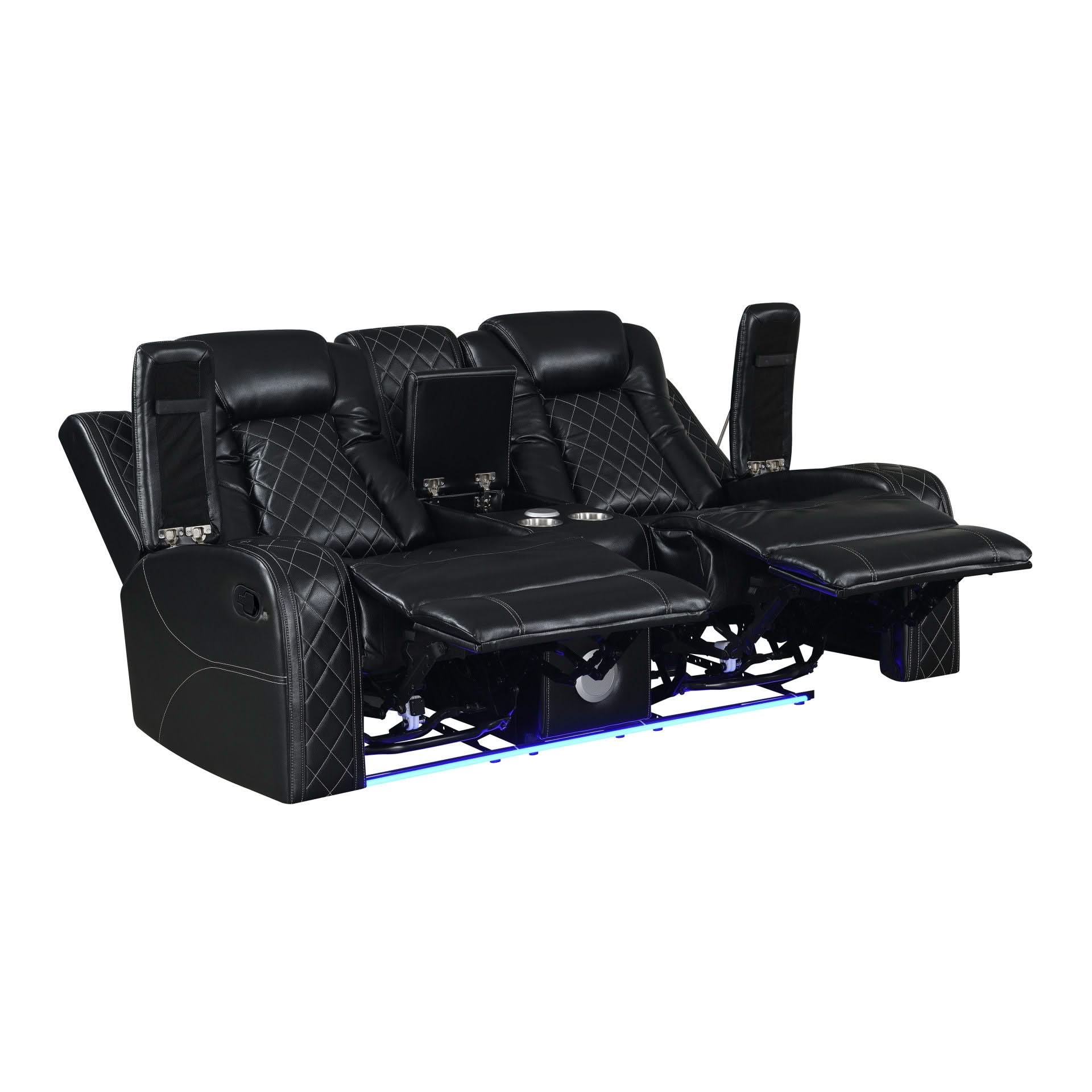 Orion II - Console Loveseat With Dual Recliners - Image 3