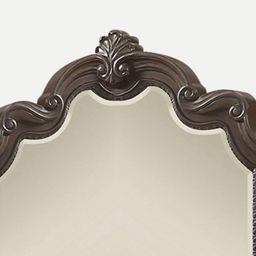 Ornate Mirror - Mahogany - Image 2