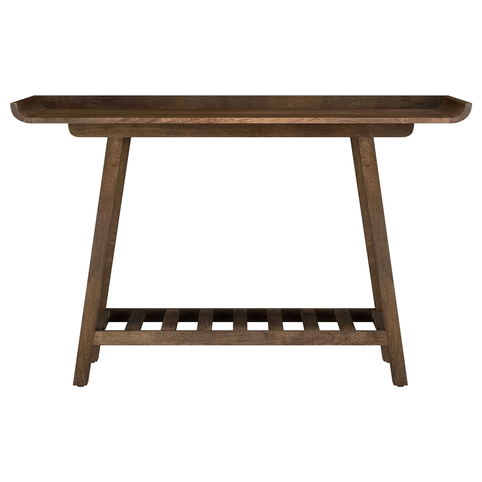 Ornelas 46-inch Console Table with Slatted Shelf Mango Brown - Image 2