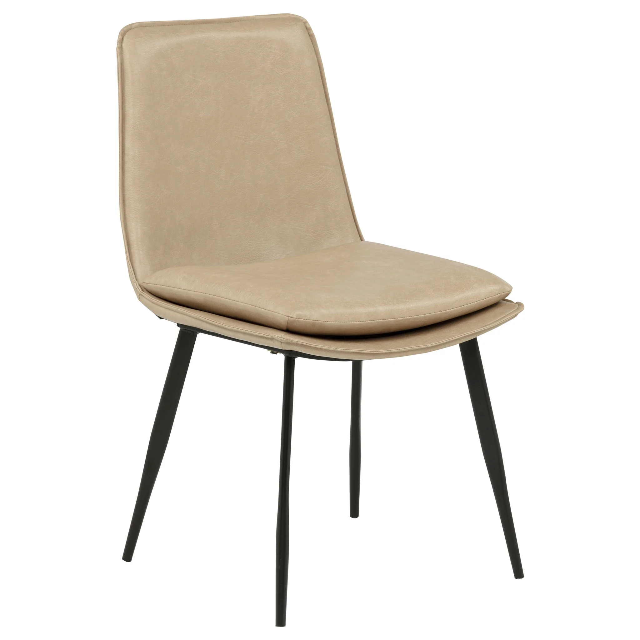 Ortega Upholstered Dining Side Chair Tan (Set of 2) - Image 2
