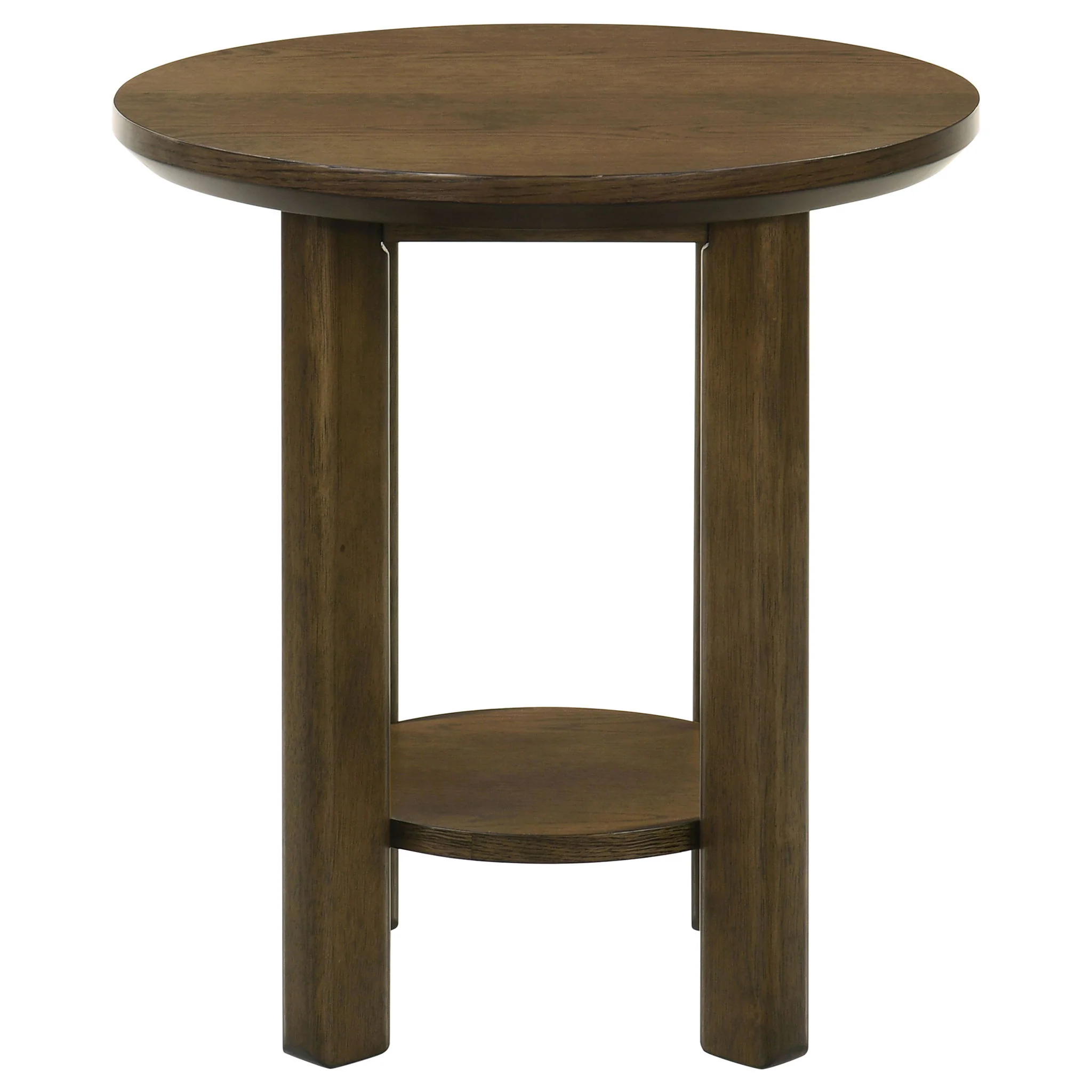 Ottowa 2-piece Round Wood Coffee Table Set Brown - Image 2