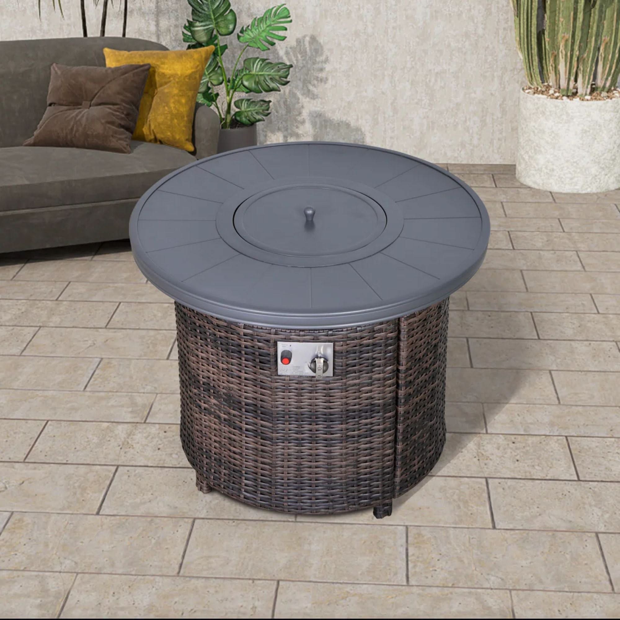 Outdoor Fire Pit Table With Lid - Image 4